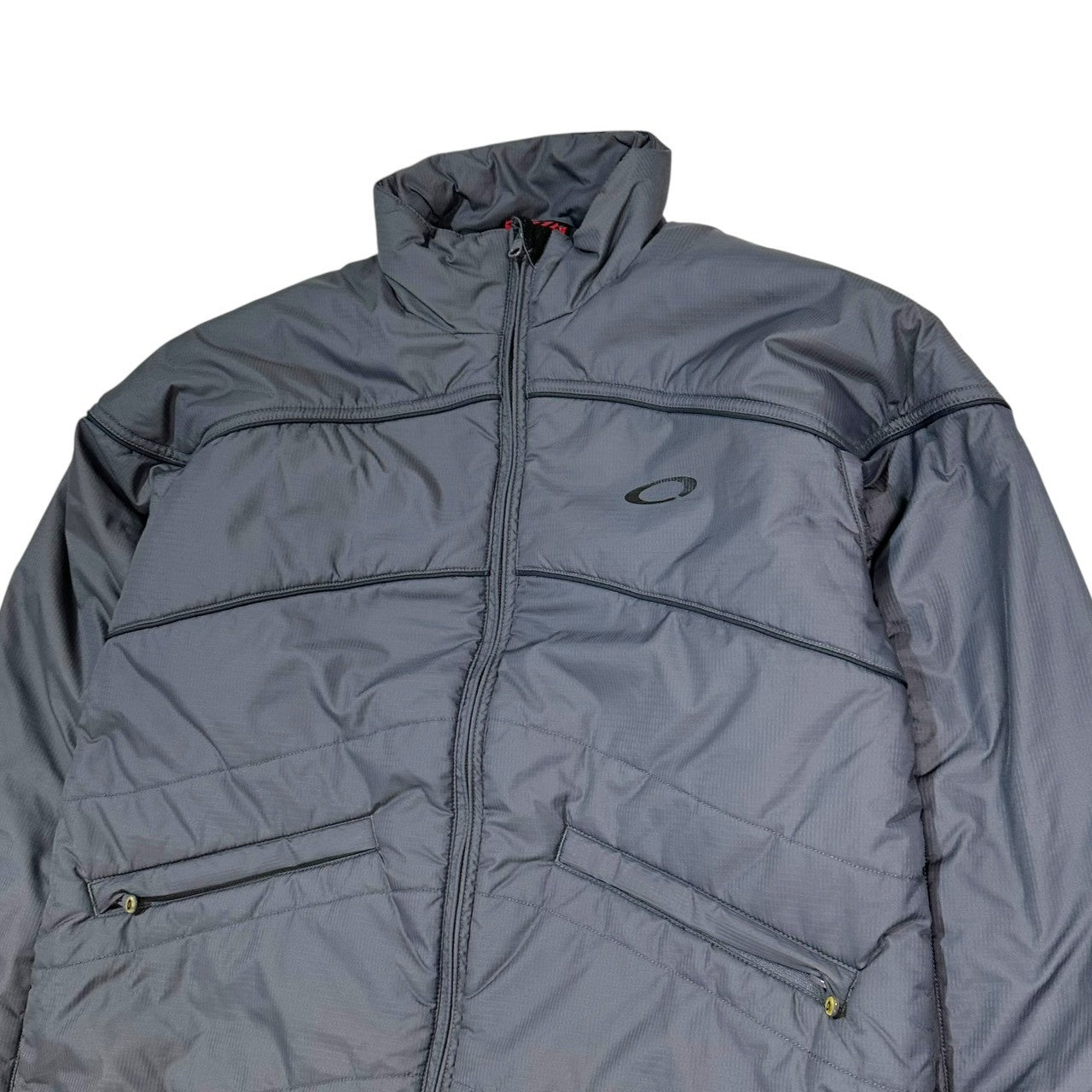 OAKLEY(オークリー) 00's Padded Nylon Tech Jacket パテッド ナイロン テック ジャケット L グレー Y2K ギミック 中綿