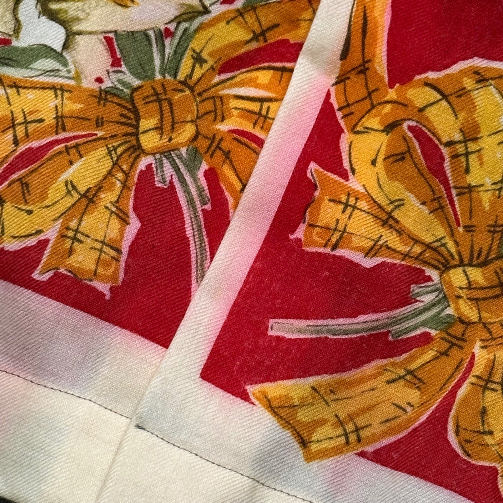 COMME des GARCONS HOMME PLUS(コムデギャルソンオムプリュス) 1999AW Souvenir Kitsch Yokohama Print Wool Shirt スーベニールキッチュ 横浜 名所 切替 ウールシャツ  PB-040440 FREE レッド×グレー AD1999