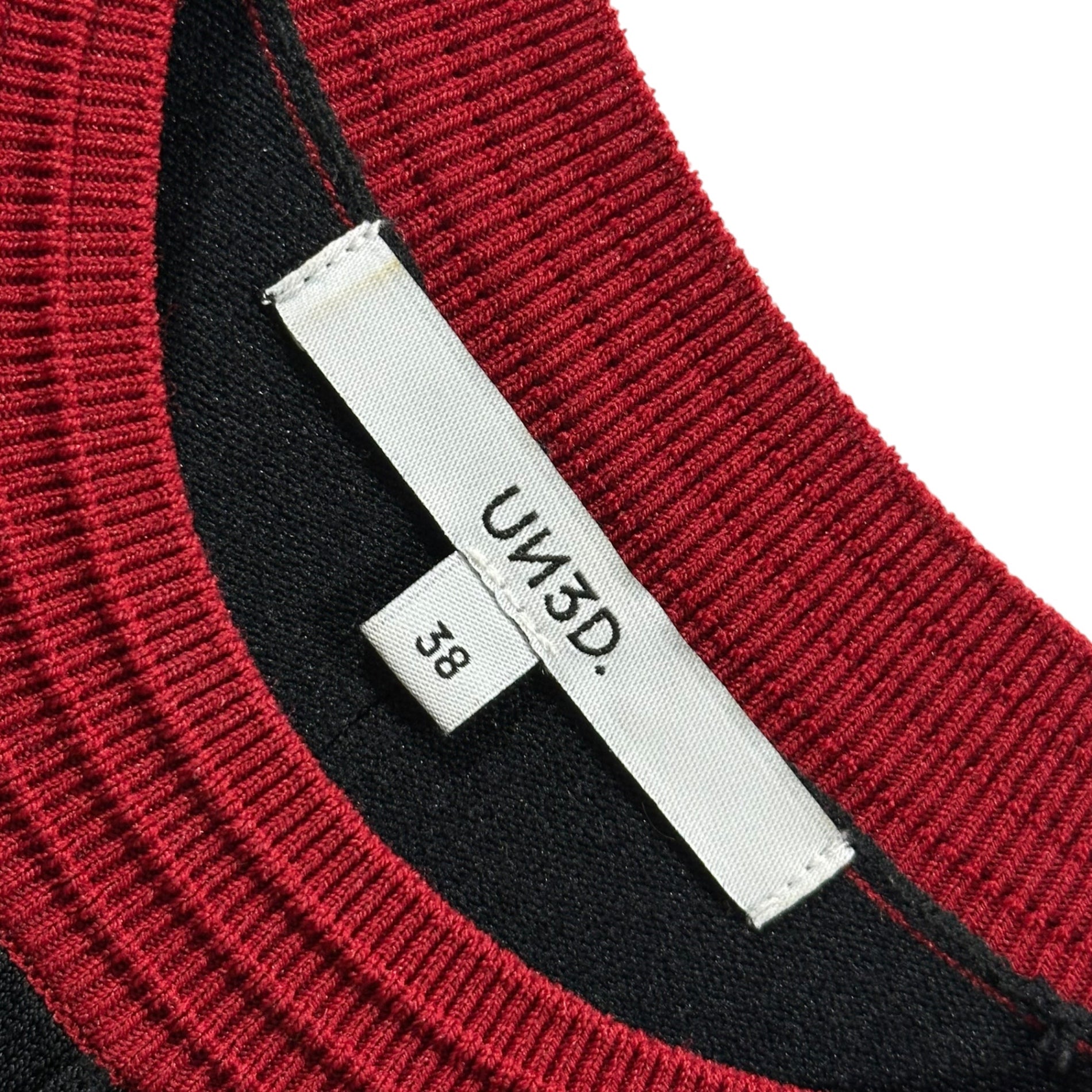UN3D.(アンスリード) BALLOON SLEEVE KNIT OP バルーンスリーブ ニット ワンピース 522410300701-01 38(M程度) マルチカラー
