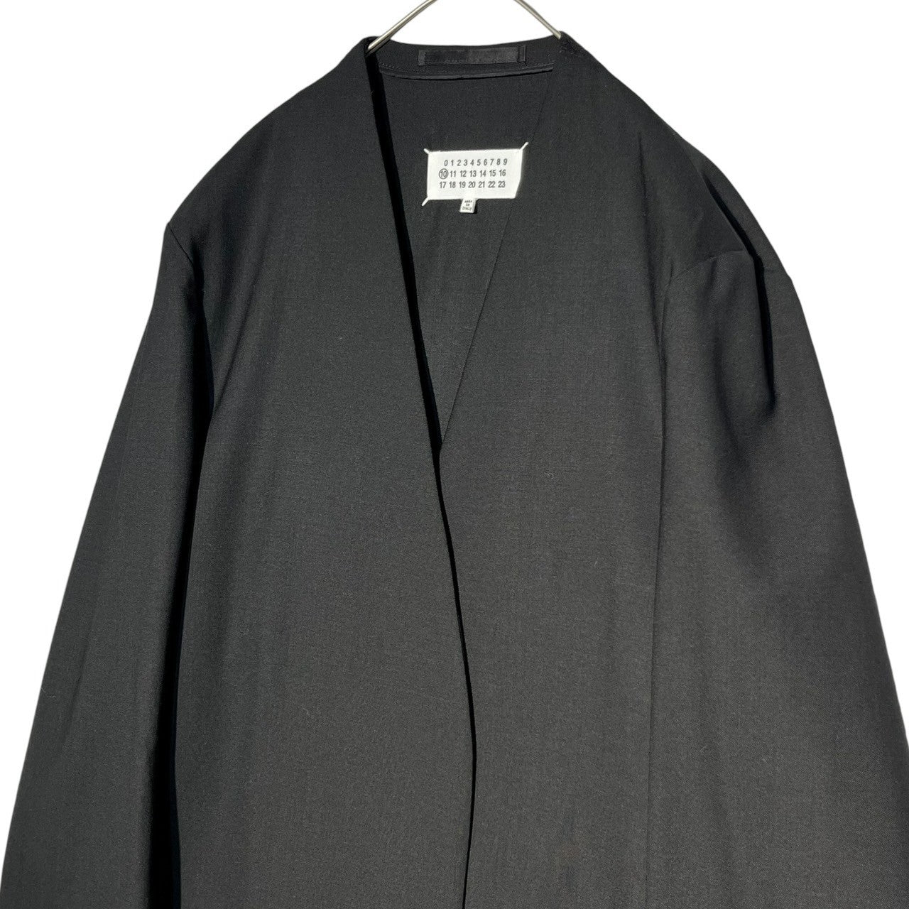 MAISON MARGIELA(メゾンマルジェラ) 23SS No Collar Jacket ノーカラー ジャケット S50BN0447 48(L程度) ブラック テーラード ウール