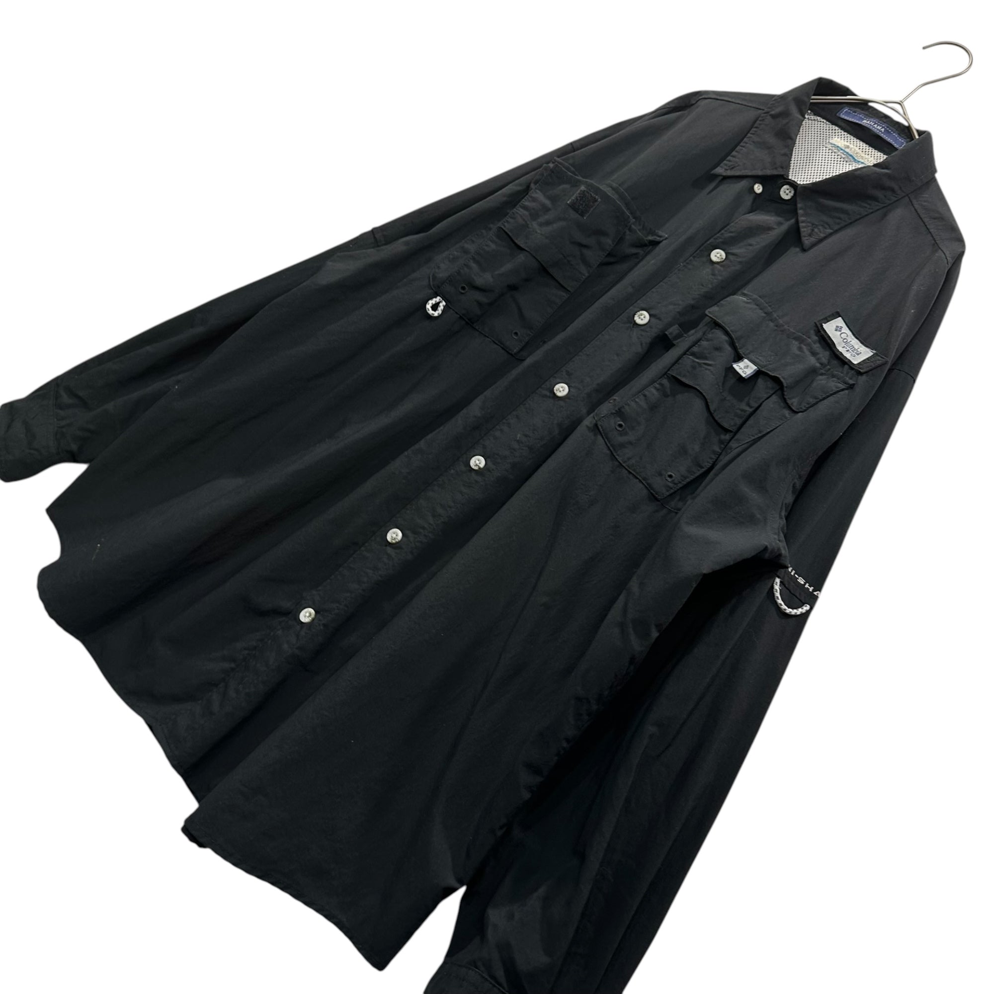 Columbia(コロンビア) PFG Bahama II L/S Shirt バハマ II ロングスリーブ シャツ  FM7048 L ブラック テック 長袖