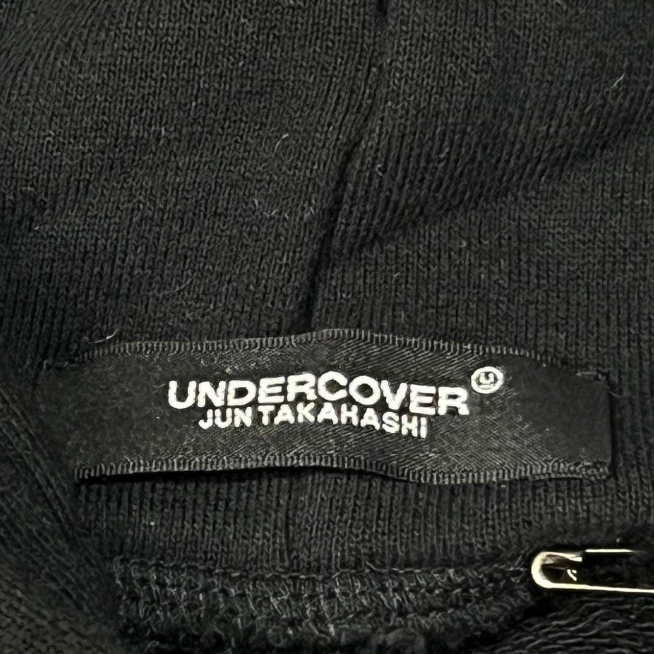 UNDERCOVER(アンダーカバー) 20AW 隠密ロゴ プリント プルオーバー パーカー UCZ4893 5(XL程度) ブラック×ブルー