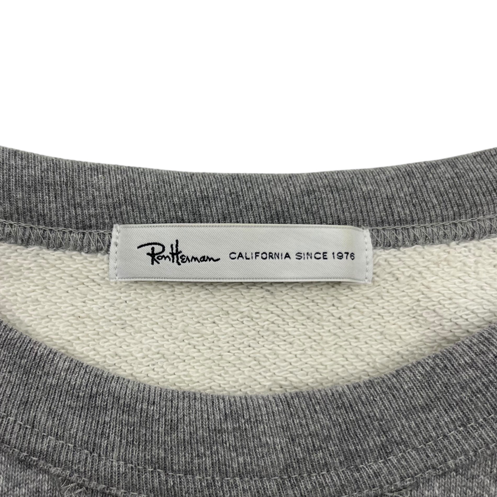 Ron Herman(ロンハーマン) Crew neck sweatshirt 前V クルーネック スウェット 942092147-1071 S グレー