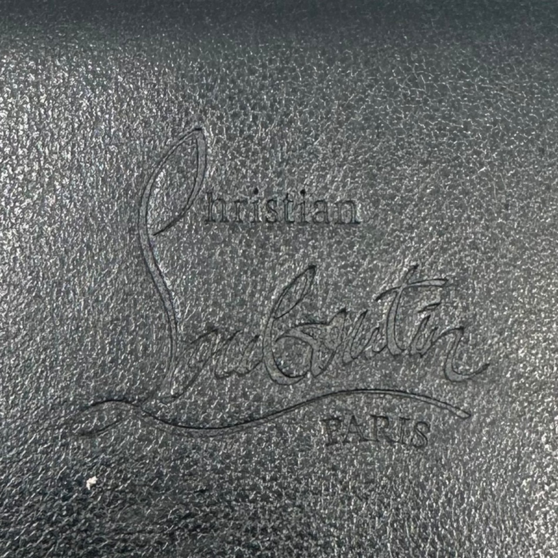 Christian Louboutin(クリスチャンルブタン) Spike Panettone Leather Coin Case スパイク パネトーネ レザー コインケース ブラック