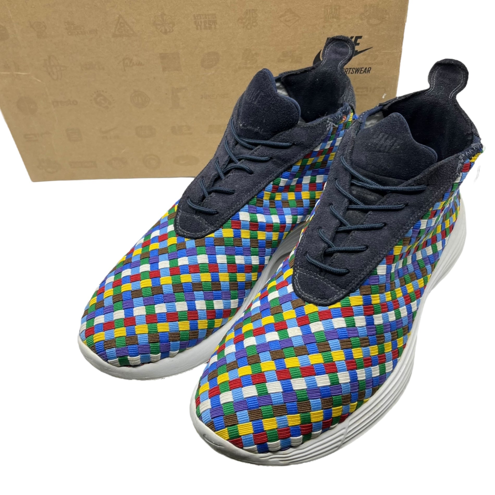 NIKE(ナイキ) LUNAR CHUKKA WOVEN+ ルナ チャッカ ウーブン 398475-400 27cm マルチカラー×ネイビー  フライニット スニーカー SOPH