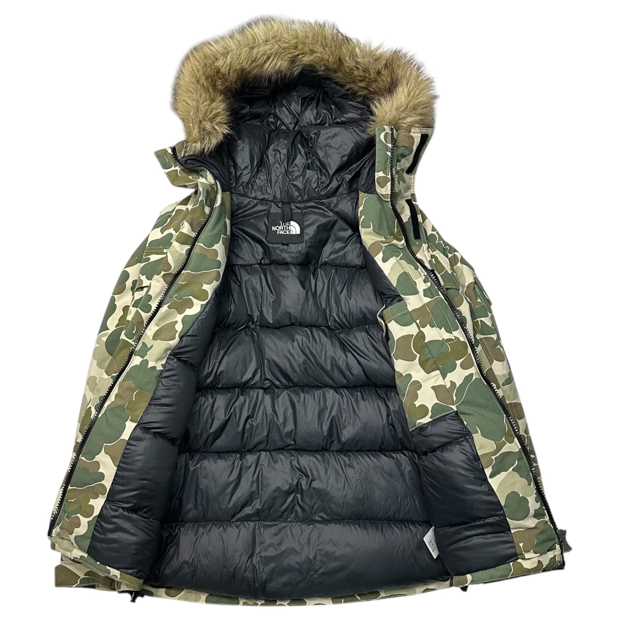 THE NORTH FACE(ノースフェイス) McMurdoParka マクマードパーカー 迷彩 ダウン タンカモ ND91310 S カーキ
