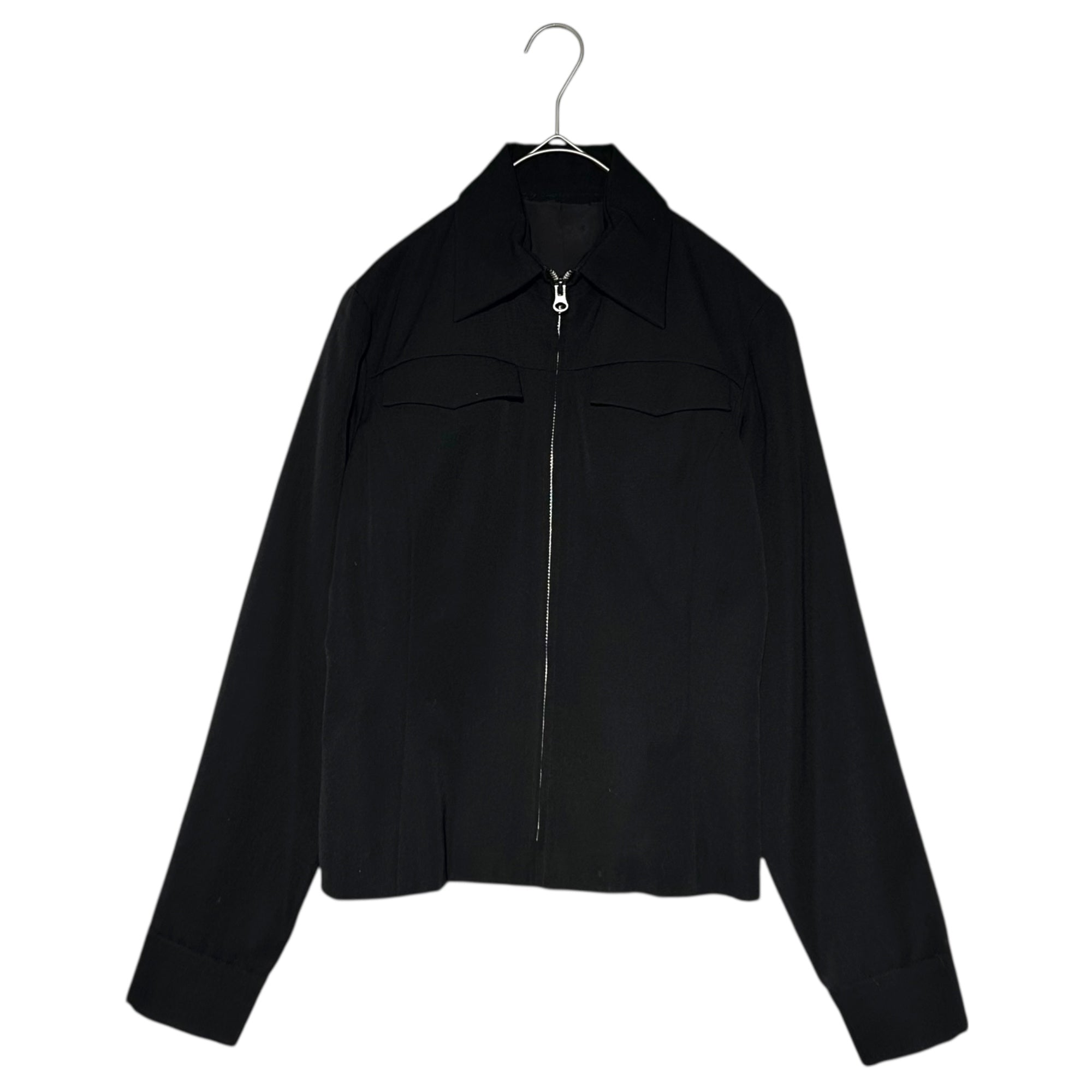 Y's bis(ワイズビス) 80's~90's Wool Gabardine Zip-Up Jacket ウール ギャバジン ジップアップ ジャケット IQ-Y33-109 表記無(S程度) ブラック i wish 80年代～90年代