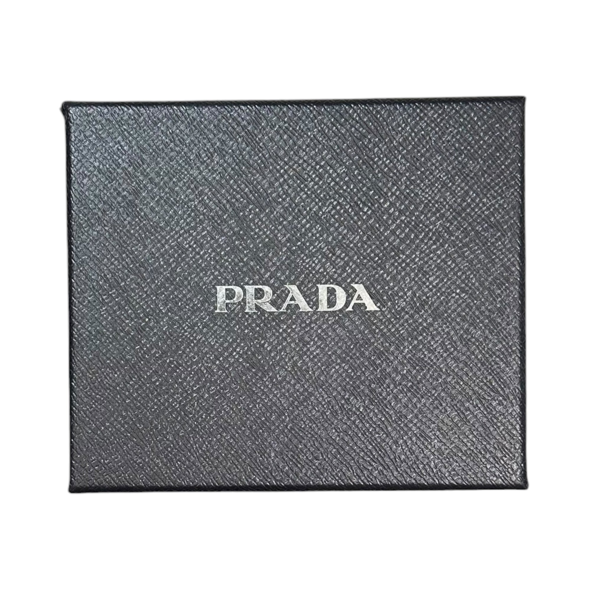 PRADA(プラダ) Vitello Daino Leather Wallet ヴィッテロダイノレザー 二つ折り財布 2M0513 ブラック