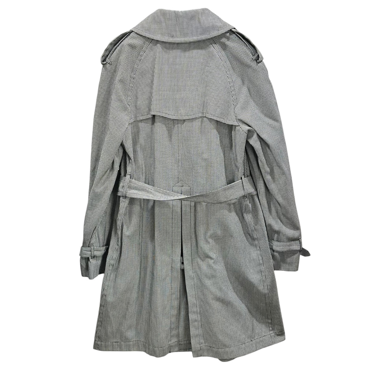 robe de chambre COMME des GARCONS(ローブドシャンブルコムデギャルソン) 1990's Houndstooth trench coat 千鳥柄 トレンチ コート RC-040050 表記無(M程度) ホワイト×ブラック 90年代 AD1996