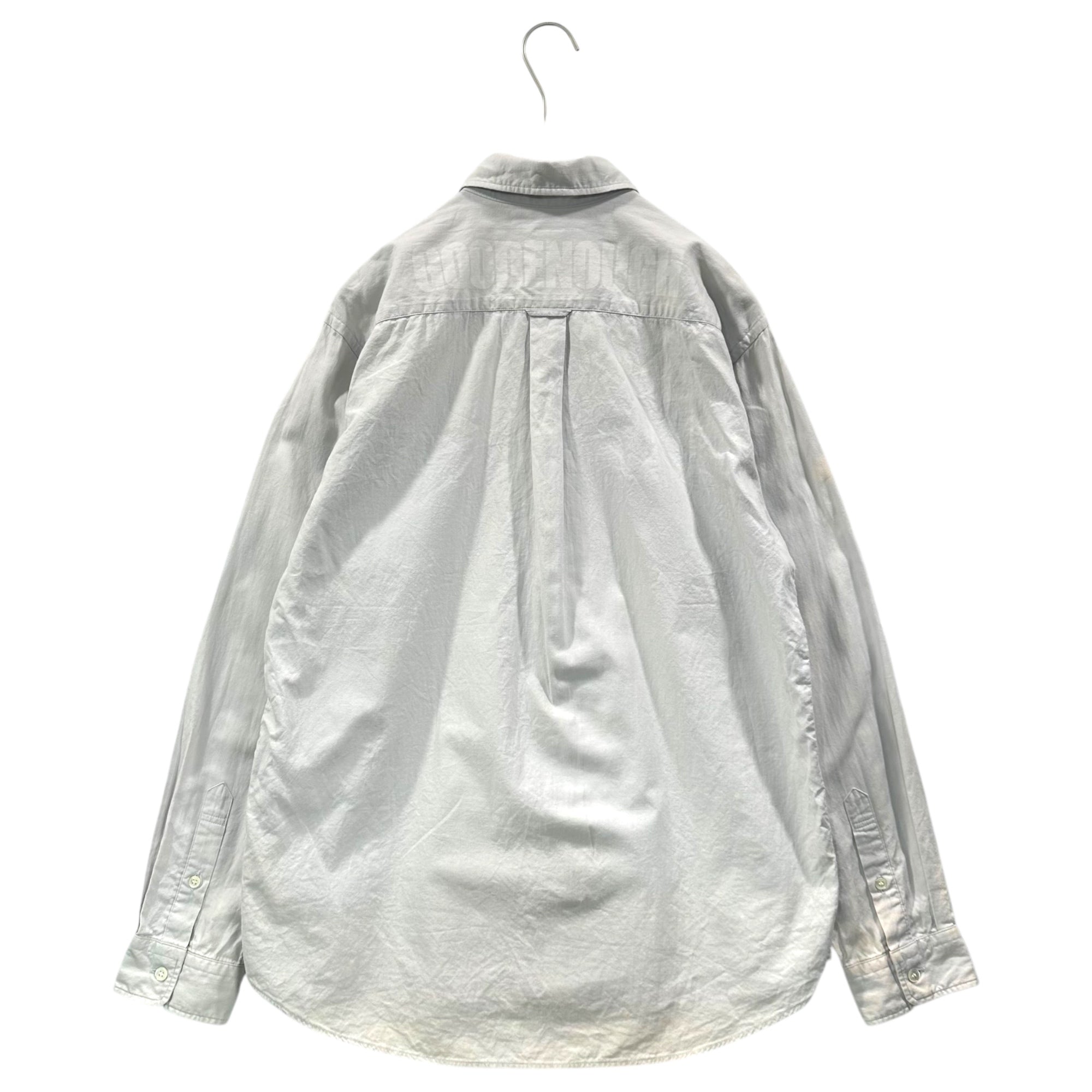 GOODENOUGH(グッドイナフ) 00's Flap Pocket Cotton Button-Down Shirt フラップポケット コットン ボタンダウン シャツ M グレー