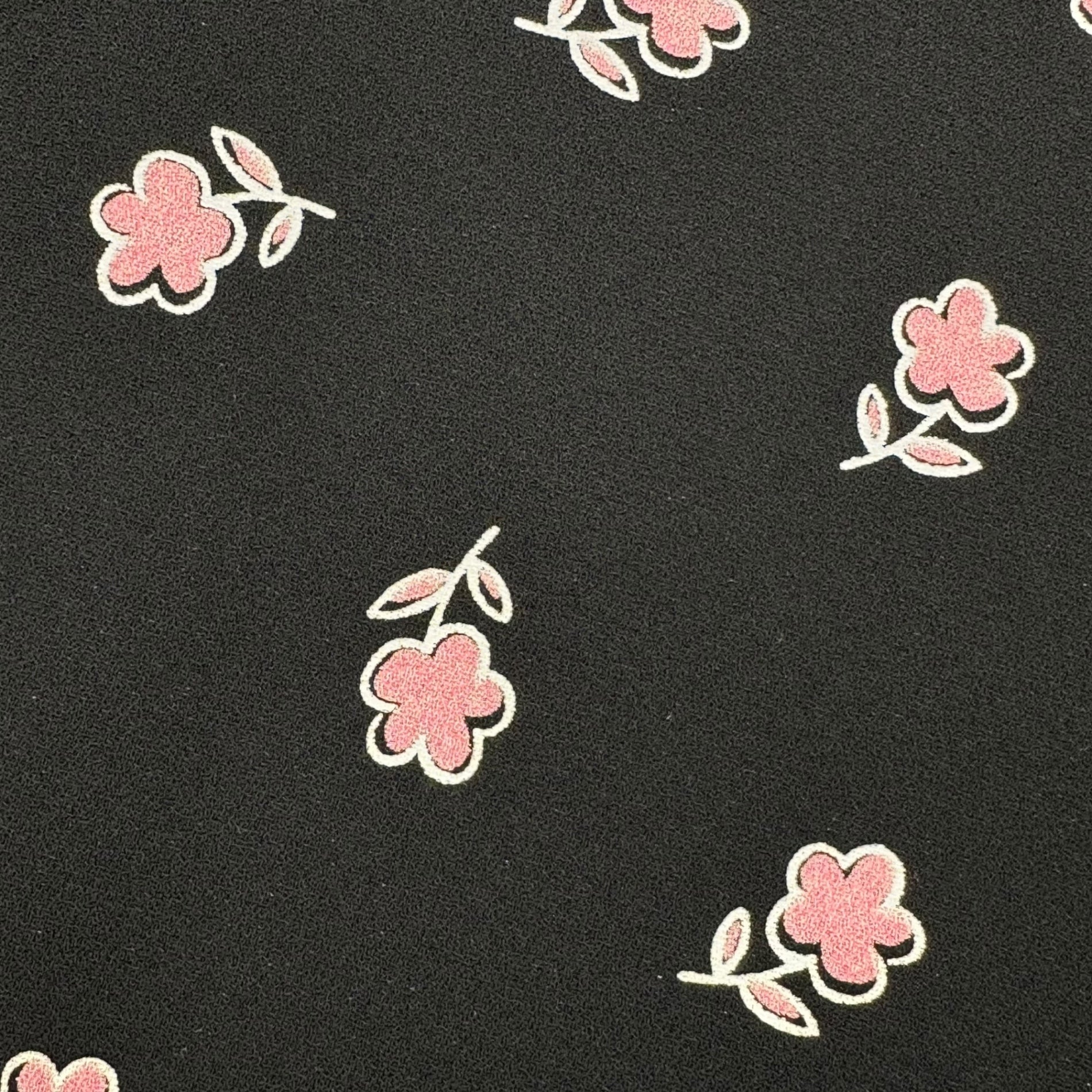 miu miu(ミュウミュウ) Floral Print Flared Mini Skirt 花柄 フレア ミニ スカート MG807 1LA3 44 ブラック×ピンク