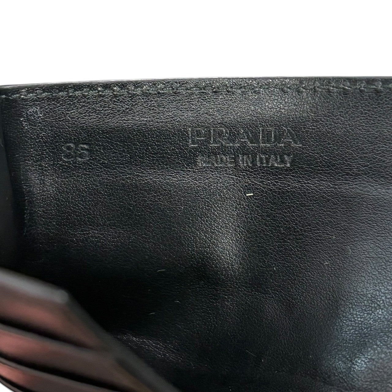 PRADA(プラダ) Triangle Logo Leather Card Case トライアングル ロゴ レザー カードケース 2MC223 ブラック