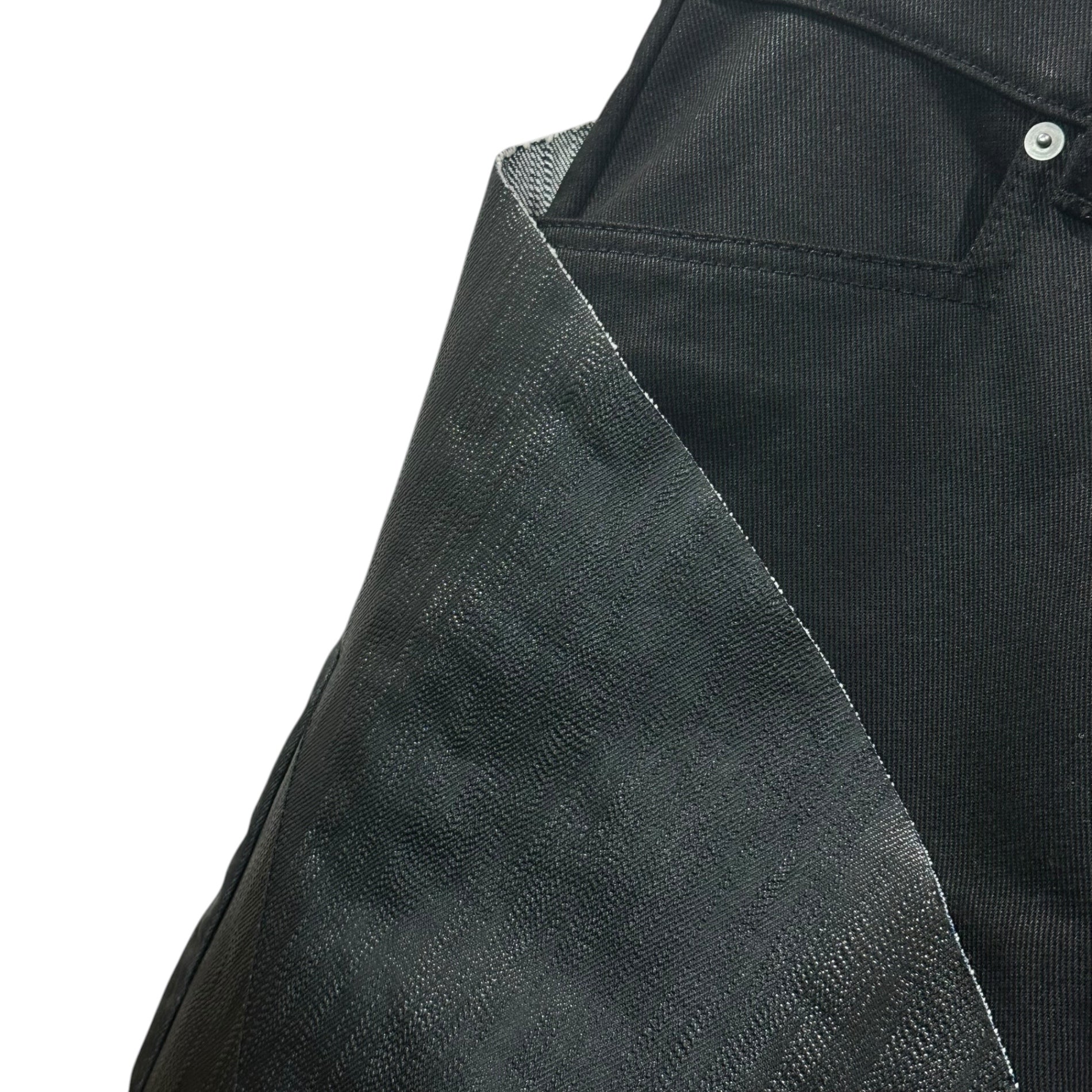 Rick Owens(リックオウエンス) 23SS Denim Slivered Bootcut in Black - SVRN デニム スリヴァード ブーツカット フレア パンツ RR01C4301-COMBO2 32 ブラック