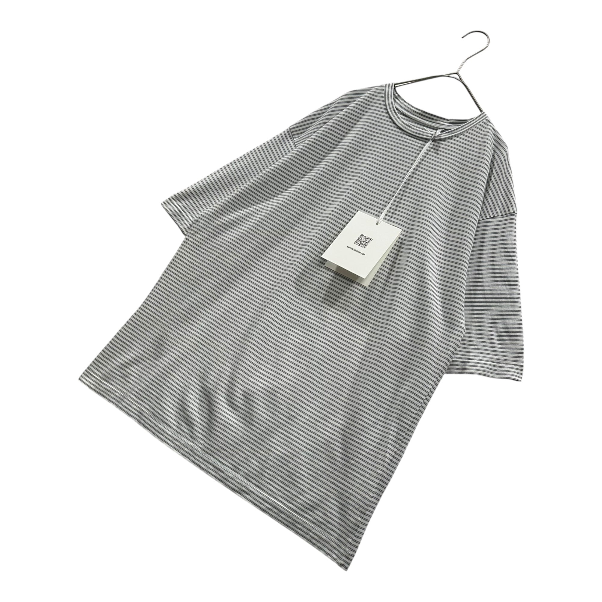 KAPTAIN SUNSHINE(キャプテンサンシャイン) Hard Twisted Border Jersey S/S Tee ボーダー 半袖 Tシャツ KS23SCS07 38 ホワイト