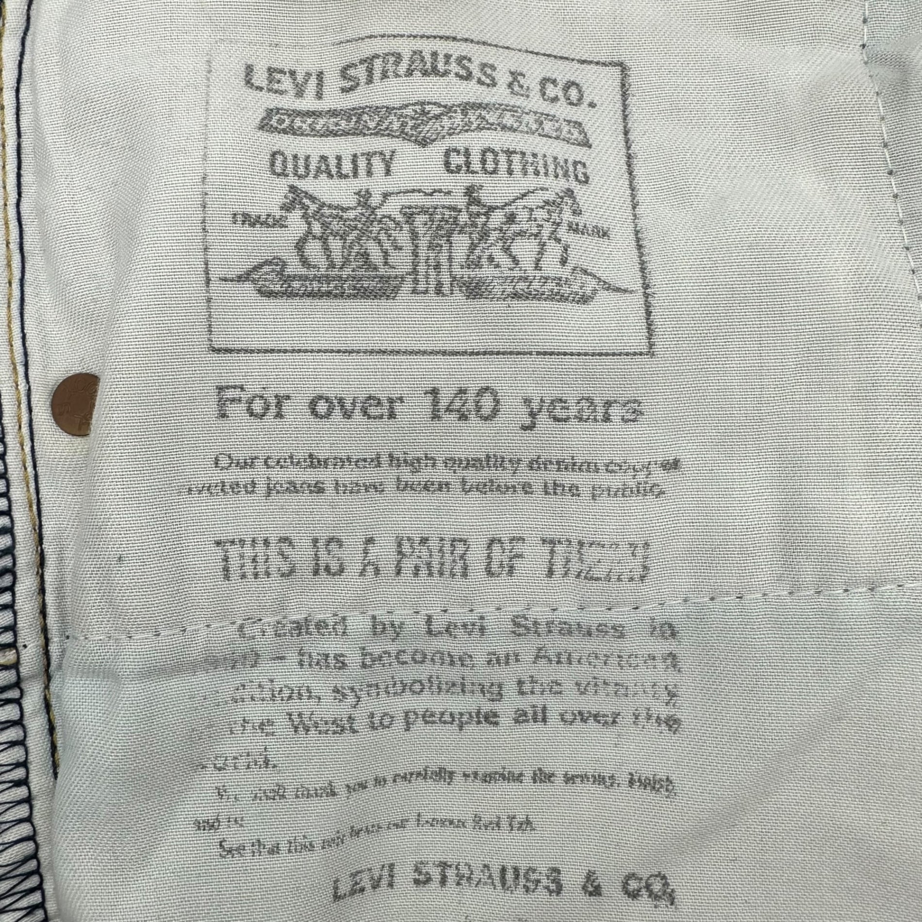 Levi's(リーバイス) 1937 model 702XX Denim Pants 復刻 デニム パンツ W32 インディゴ 復刻 日本製 90's 90年代 ヴィンテージ