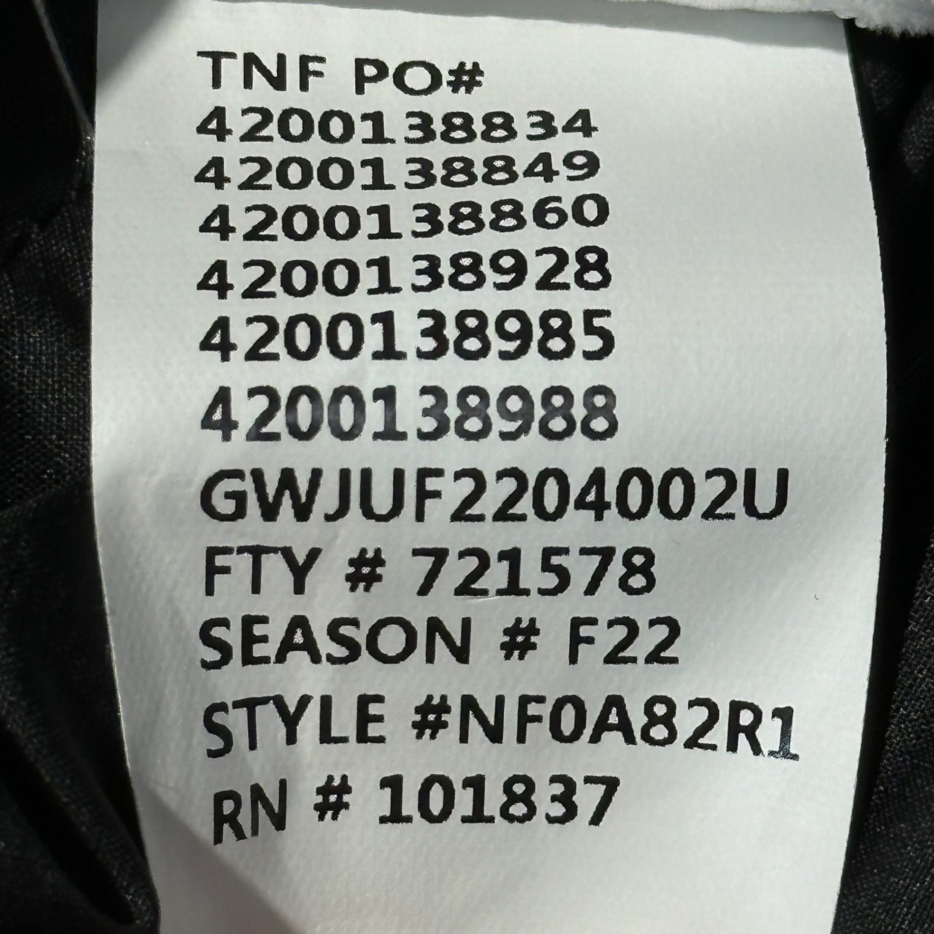 SUPREME × THE NORTH FACE(シュプリーム × ノースフェイス) 800-Fill