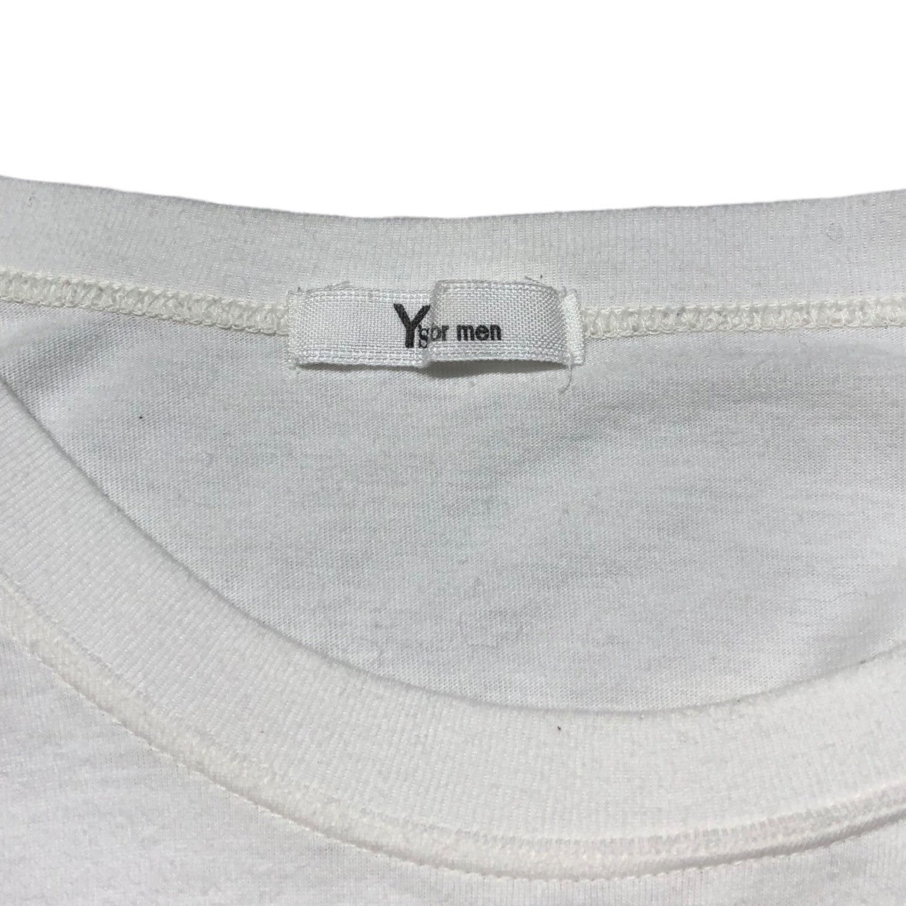 Y's for men(ワイズフォーメン) 90's Vintage one point logo long sleeve T-shirt ヴィンテージ ワンポイントロゴ ロングスリーブ Tシャツ 90年代 MT-T05-001 表記なし(FREE) ホワイト×ブラック
