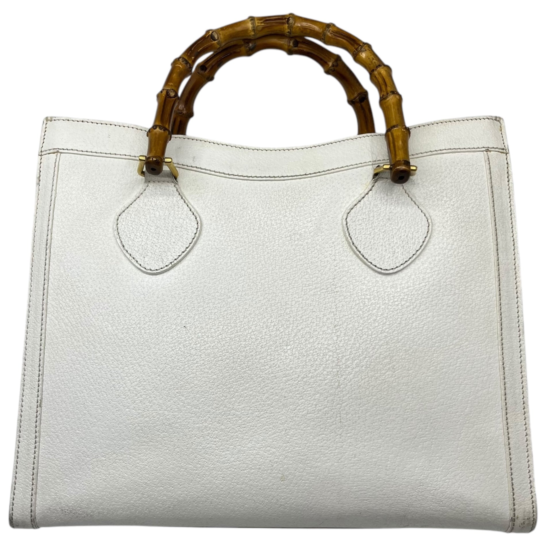 GUCCI(グッチ) bamboo leather handbag バンブー レザー ハンド バッグ 002.2853.0260.0 ホワイト OLD