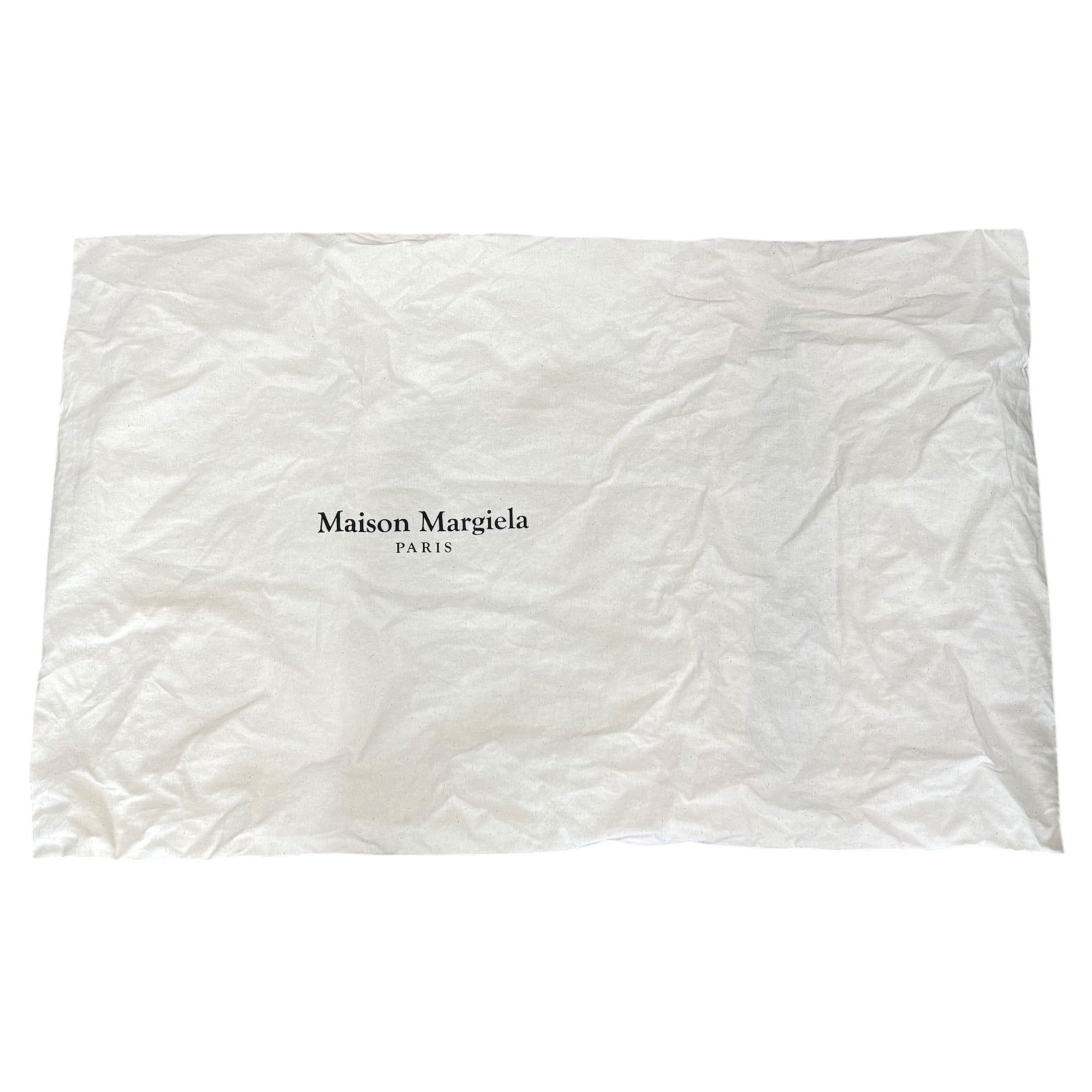 MAISON MARGIELA(メゾンマルジェラ) SOFT 5AC DRAWSTRING BAG ソフト ドローストリング レザー バッグ SB1WG0044 P4746 TB013 ブラック 2WAY ディアスキン