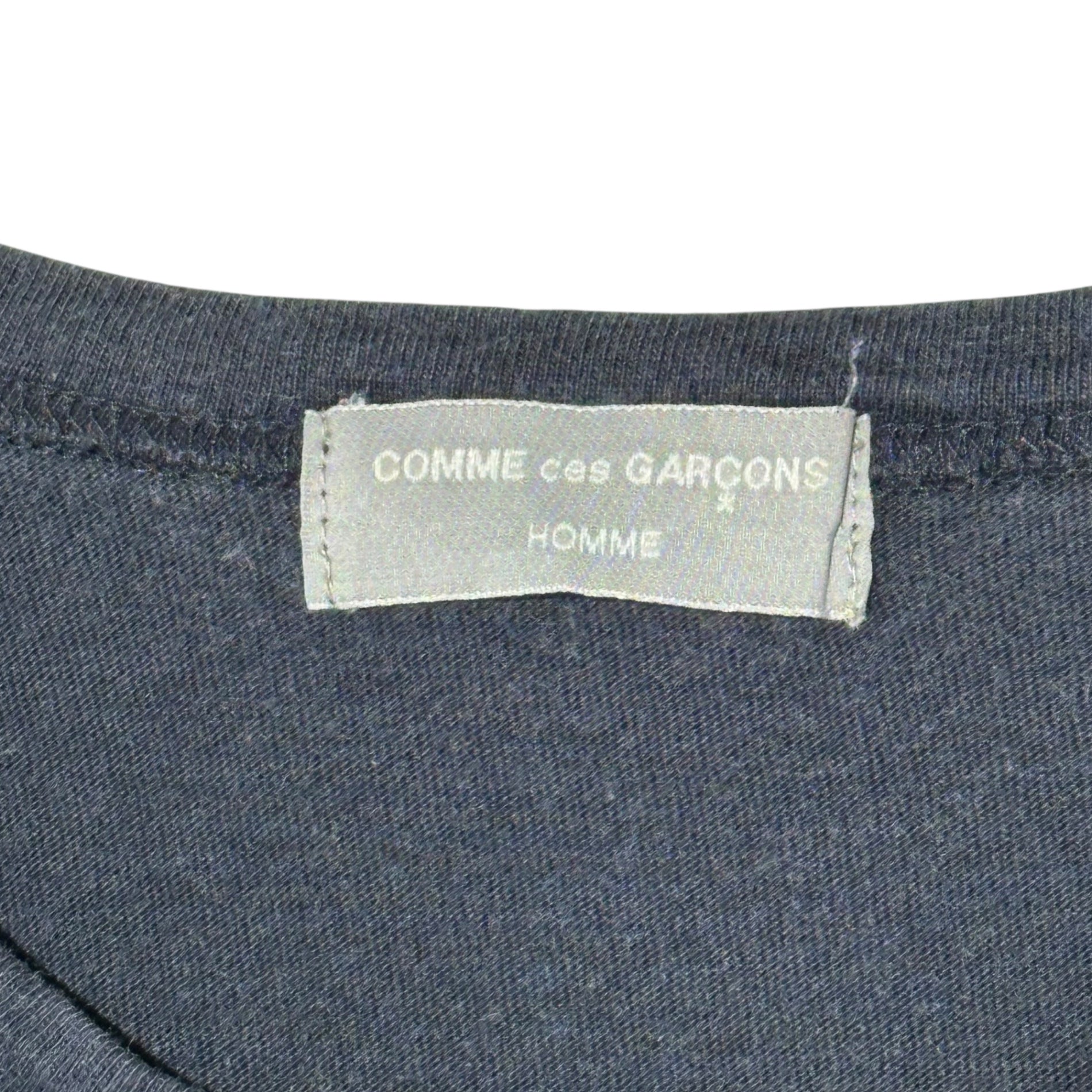 COMME des GARCONS HOMME(コムデギャルソンオム) 80~90's Basic Crew Neck T-Shirt ベーシック クルーネック Tシャツ FREE ネイビー AD表記消え