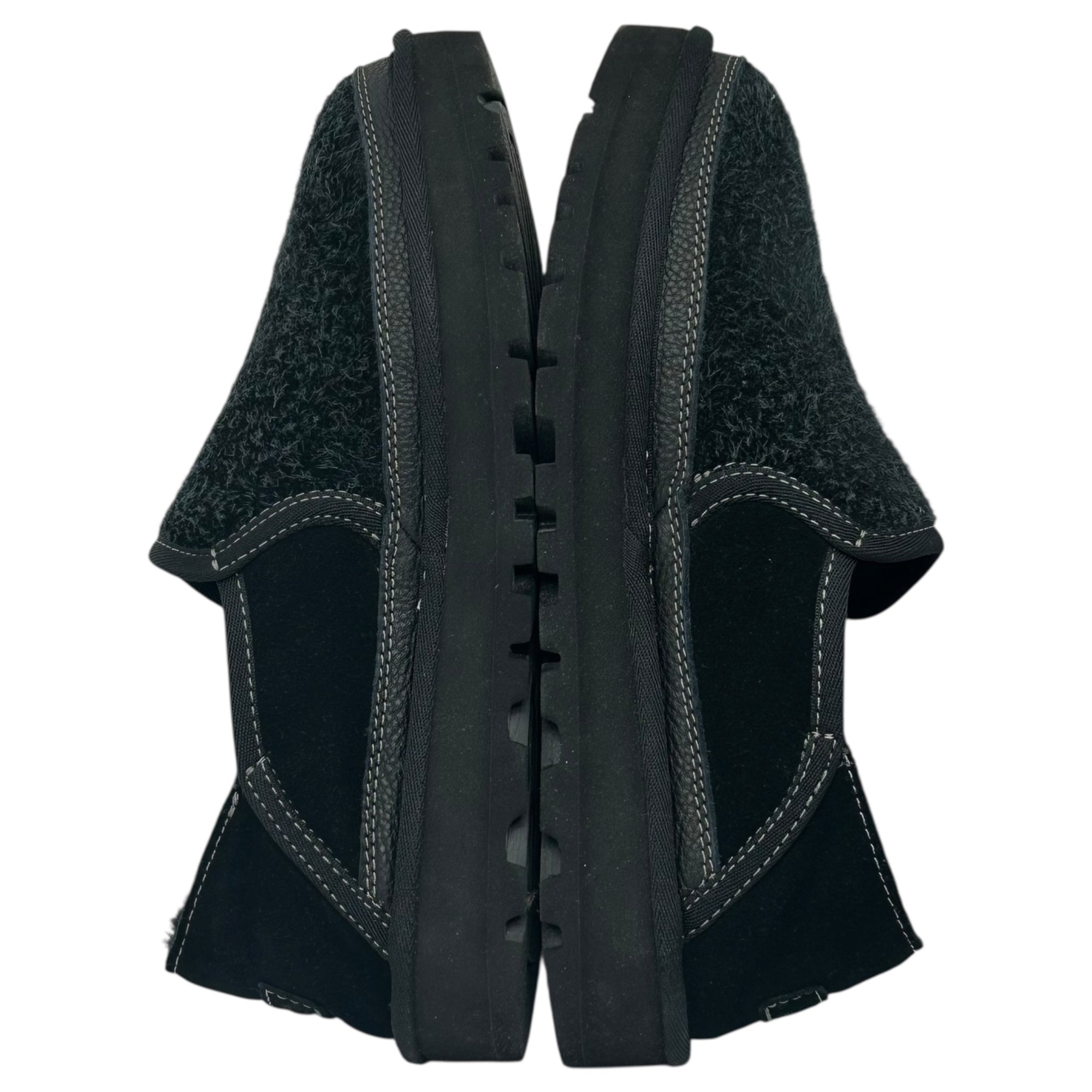 UGG(アグ) M HAYDEN SLIP-ON スウェード ウール ムートン スリッポン 1158354 28cm ブラック シューズ
