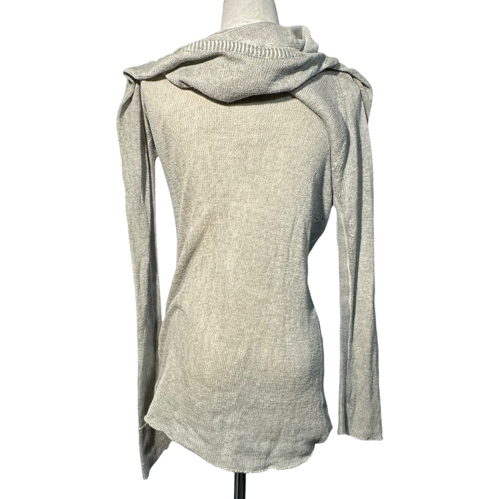 Y's(ワイズ) Redesigned Long Knit Cardigan 再構築 デザイン ロング ニット カーディガン 2 グレー