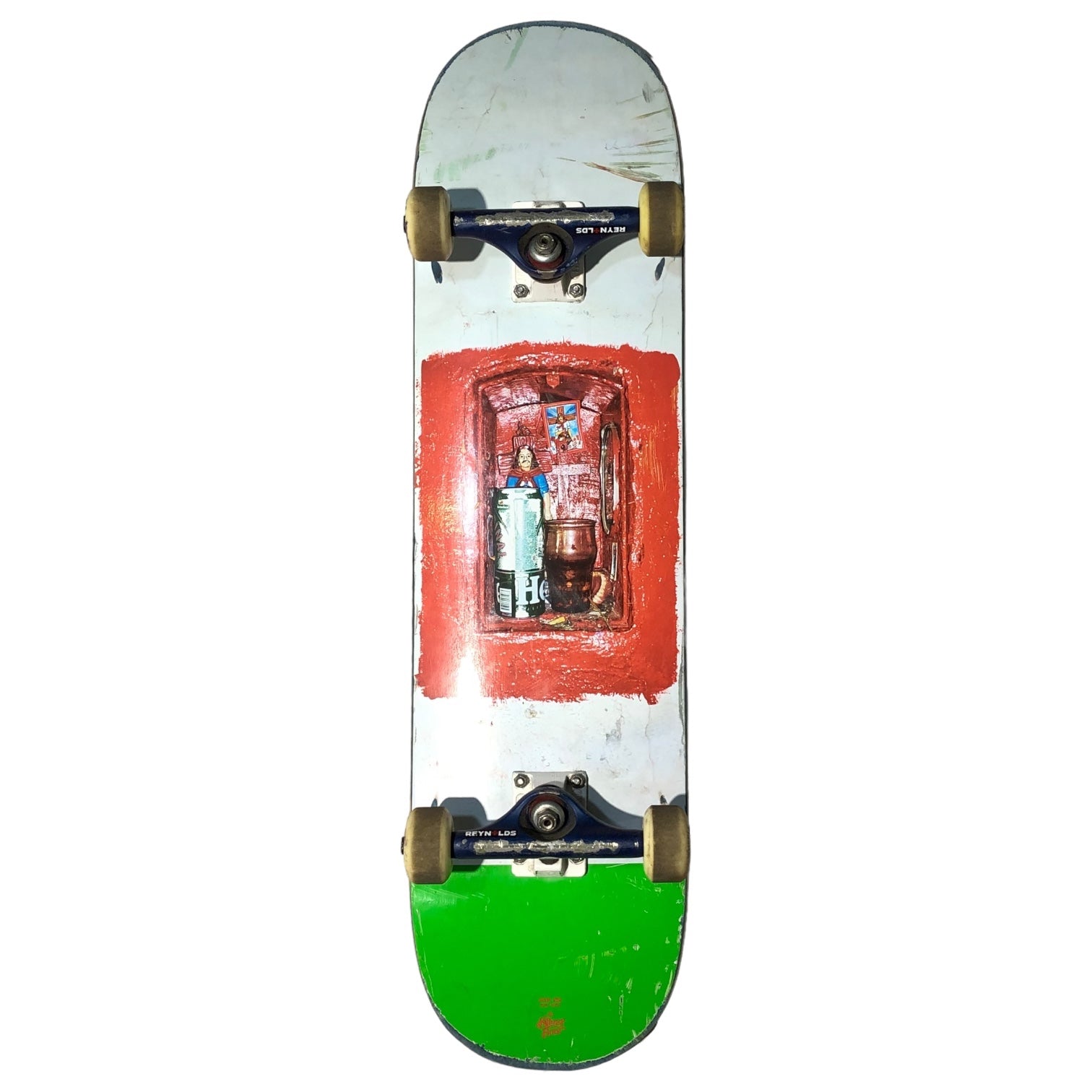 THE KILLING FLOOR(キリングフロアー) skateboard deck スケートボードデッキ ホワイト×レッド×グリーン