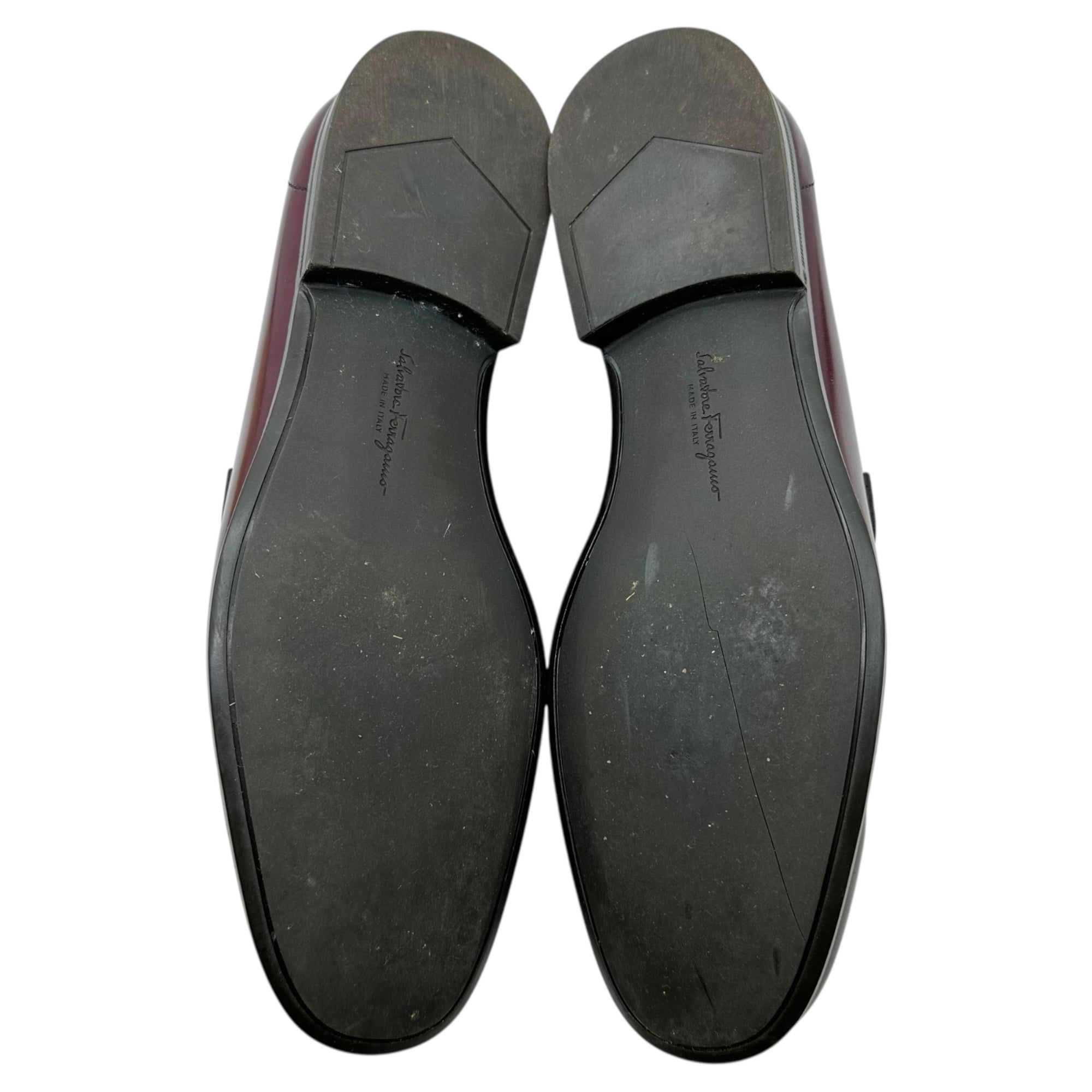 Salvatore Ferragamo(サルヴァトーレフェラガモ) Gancini Leather Loafers ガンチーニ 金具 レザー ローファー 36266 7 1/2 EE(25.5cm) ブラウン