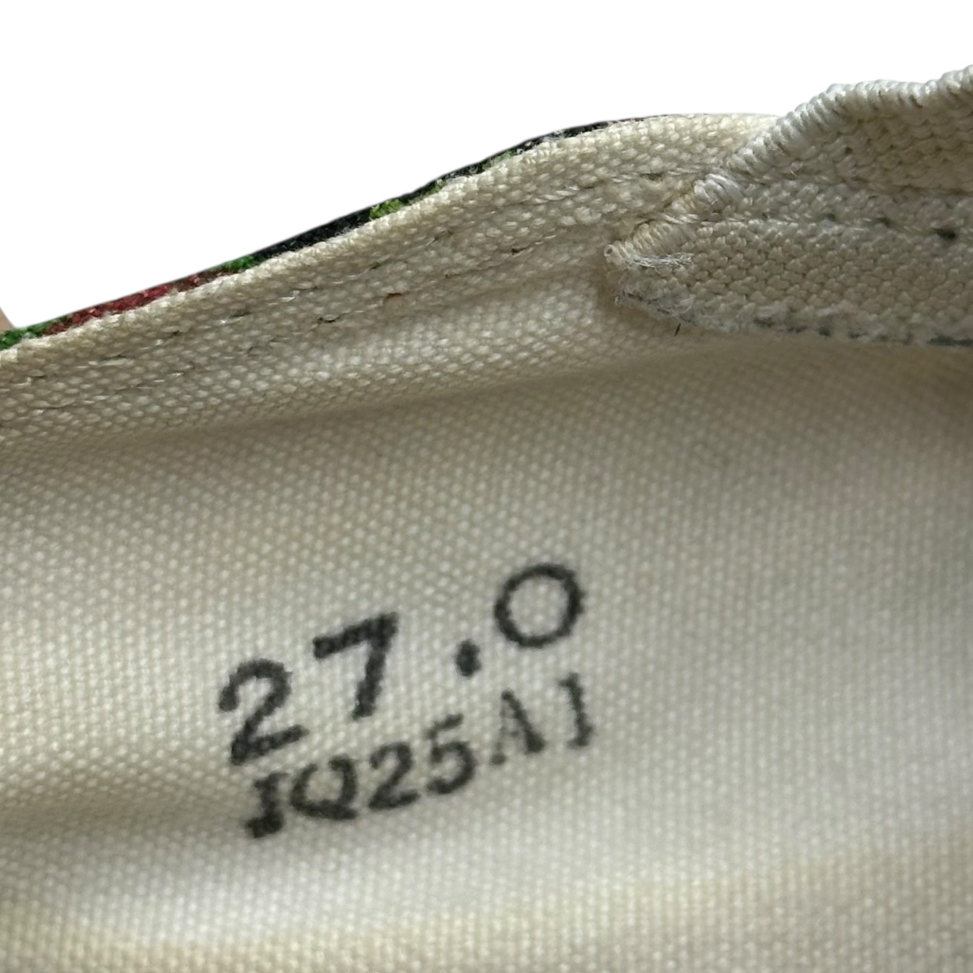 COMME des GARCONS HOMME PLUS(コムデギャルソンオムプリュス) 06SS Rolling Stones Lips & Tongue Print Slip-Ons ローリング ストーンズ リップ＆タン ドット プリント スリッポン JQ20A1 27.0cm アイボリー×レッド スニーカー コラボ