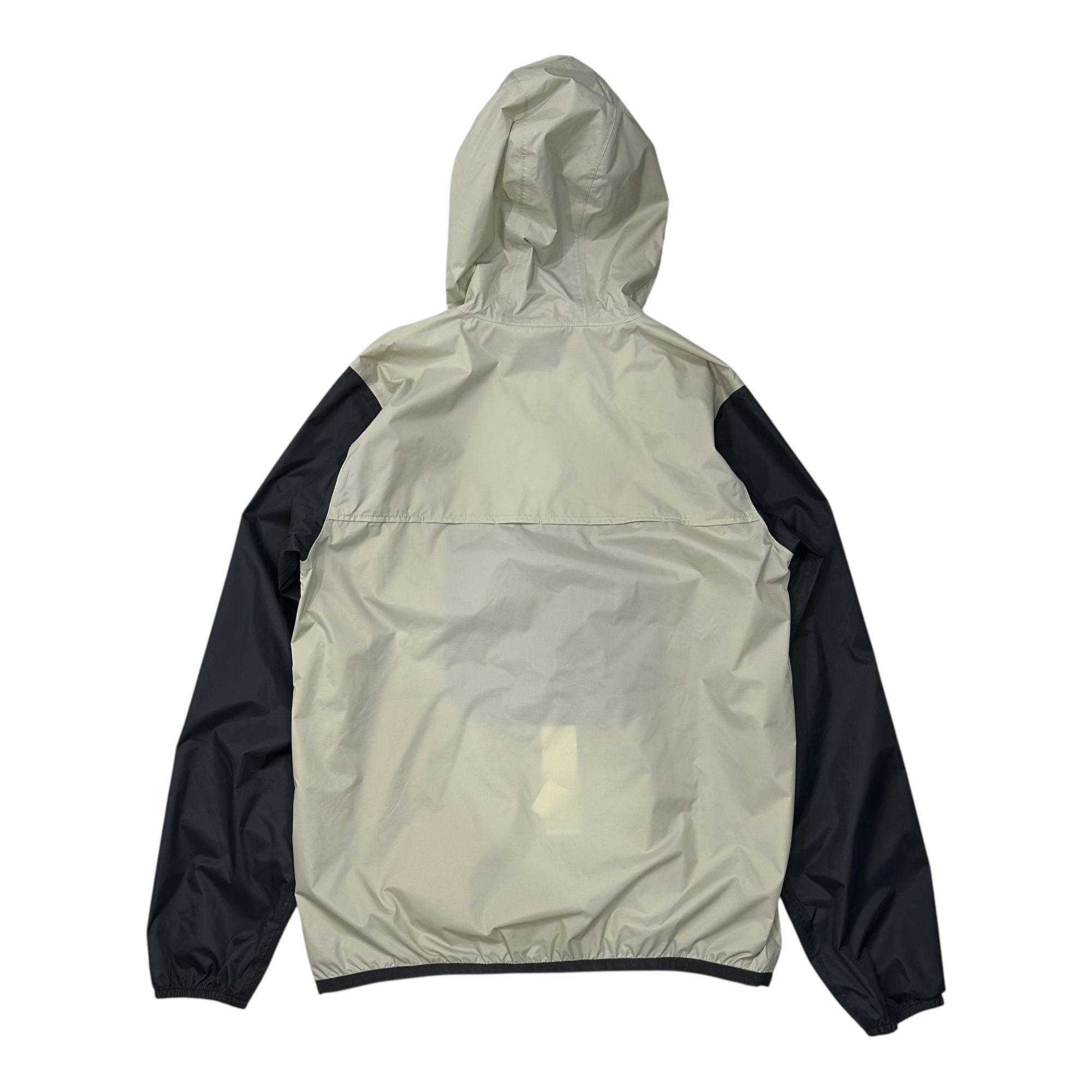 PLAY COMME des GARCONS × K-WAY(プレイコムデギャルソン × ケーウェイ) Collaboration Heart Logo Half-Zip Hoodie コラボ ハート ロゴ ハーフジップ パーカー XS ベージュ×ブラック アノラック プルオーバー