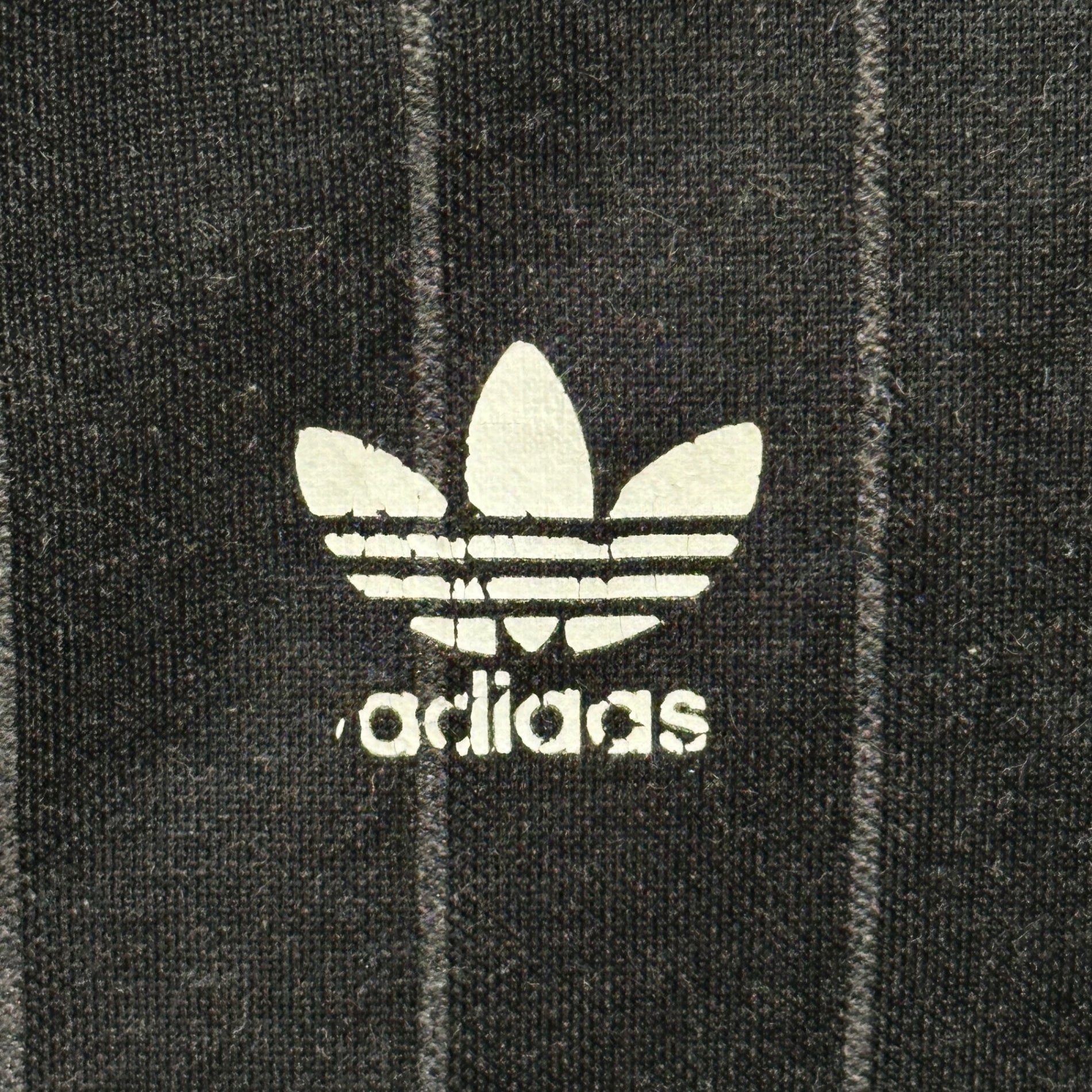 adidas(アディダス) 1980's Three-Line Truck Top 三本ライン トラック トップ カットソー L ブラック×ホワイト MADE IN USA 万国旗タグ 80年代