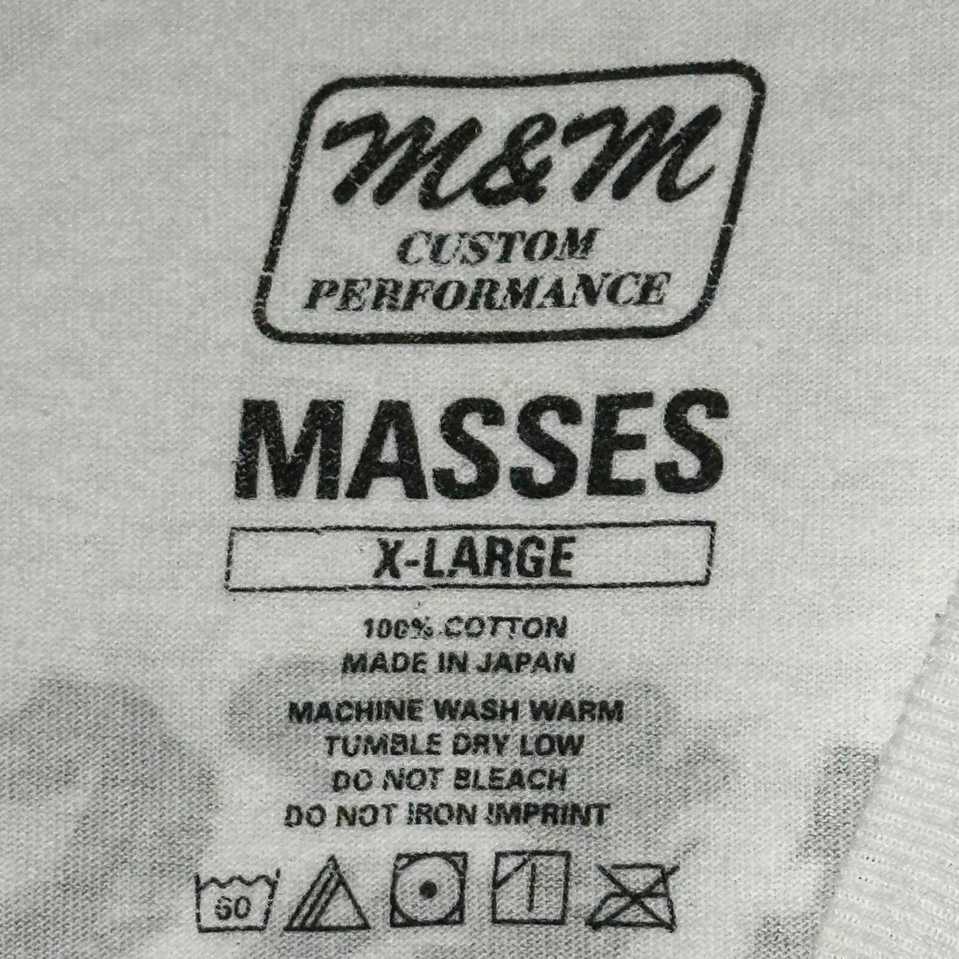 M&M CUSTOM PERFORMANCE×MASSES(エムアンドエムカスタムパフォーマス×マシス) MAD DOG T マット ドック Tシャツ XL ホワイト グラフィック プリント