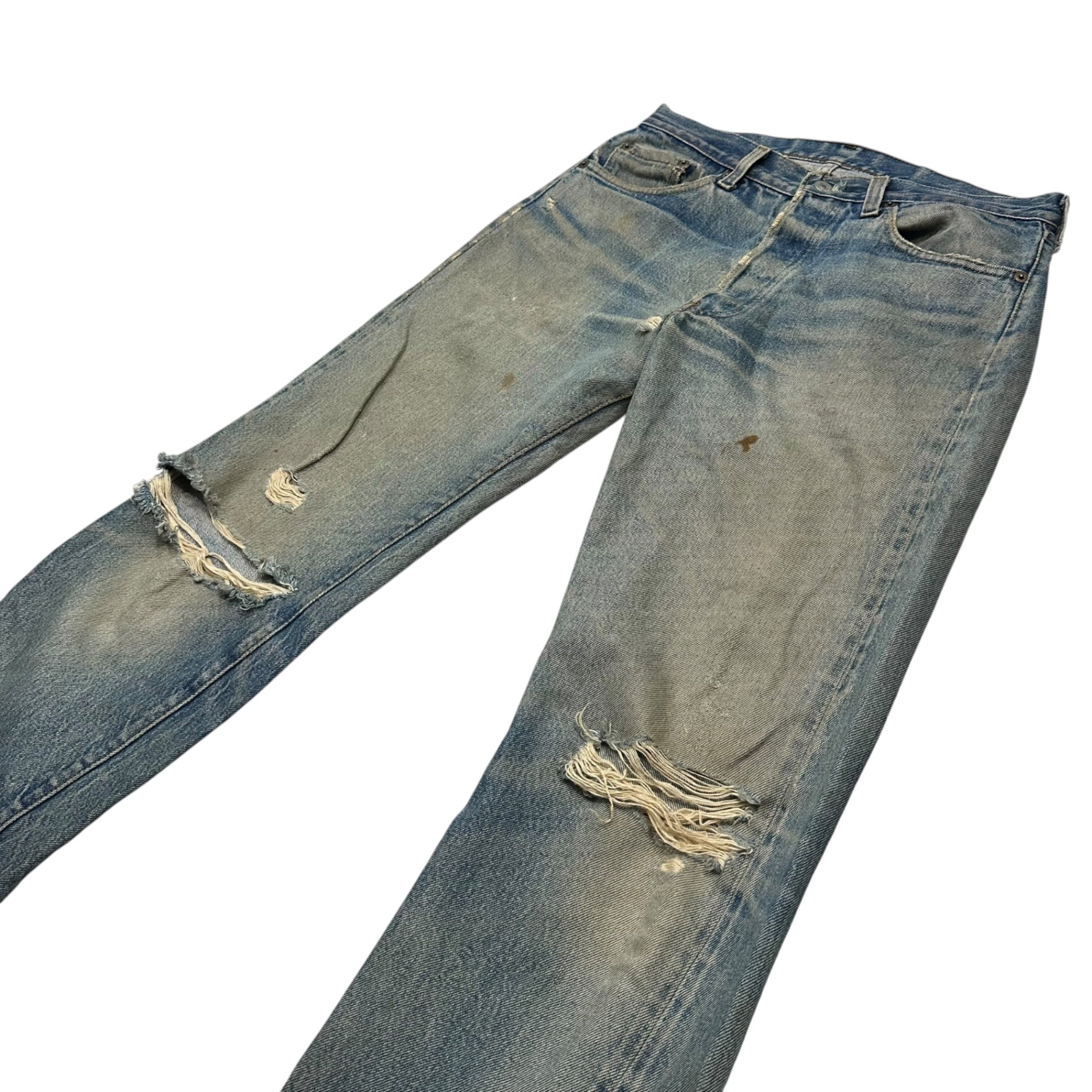 Levi's(リーバイス) 1980's 501 Redline Vintage Denim pants 赤耳 ヴィンテージ デニム パンツ 表記消(実寸約W30) インディゴ 80年代 ヴィンテージ セルビッチ ボタン裏524