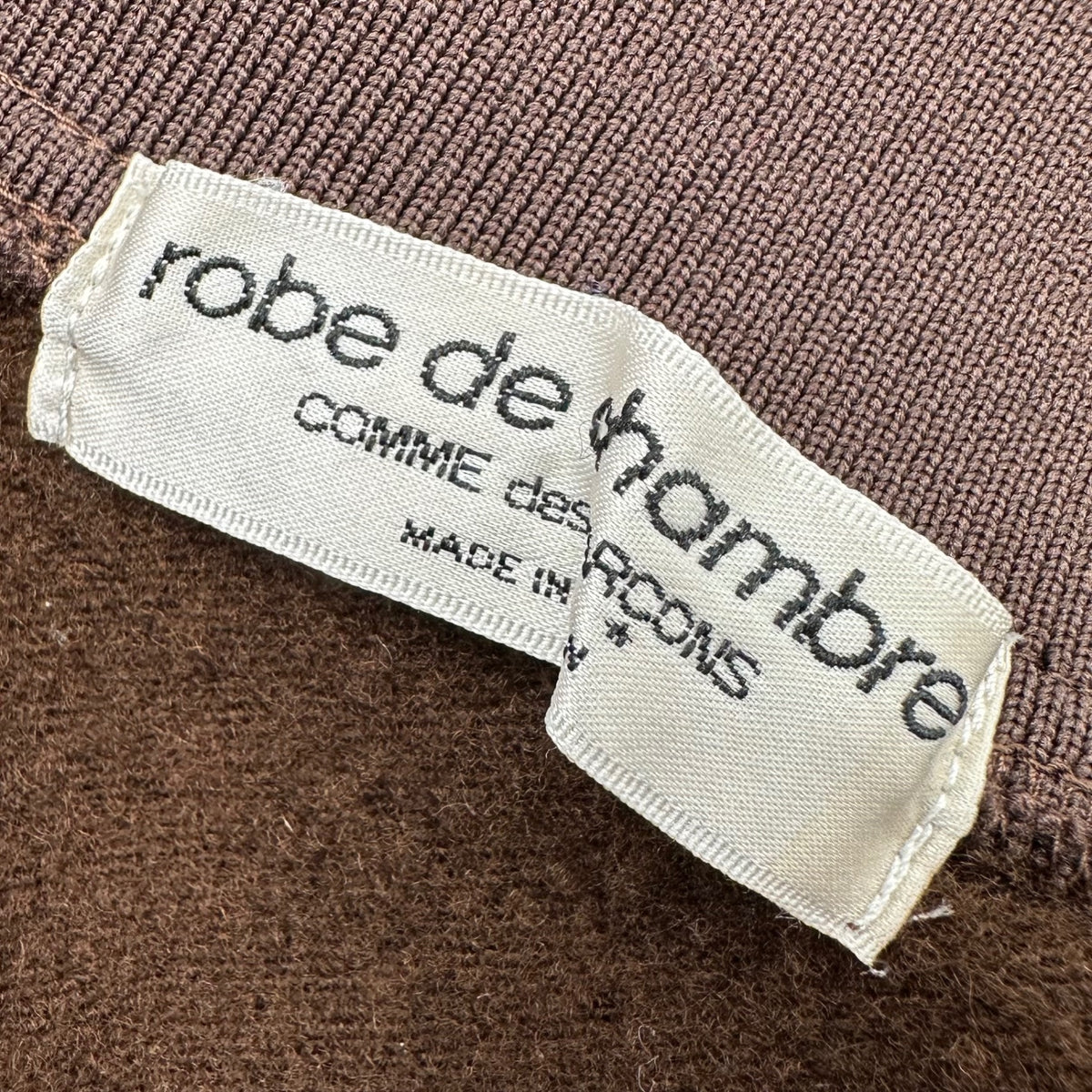 robe de chambre COMME des GARCONS(ローブドシャンブルコムデギャルソン) 1999AW Dye-Through Zip-Up Wool Track Jacket 製品染め ジップアップ ウール トラック ジャケット RT-040380 FREE ブラウン AD1999