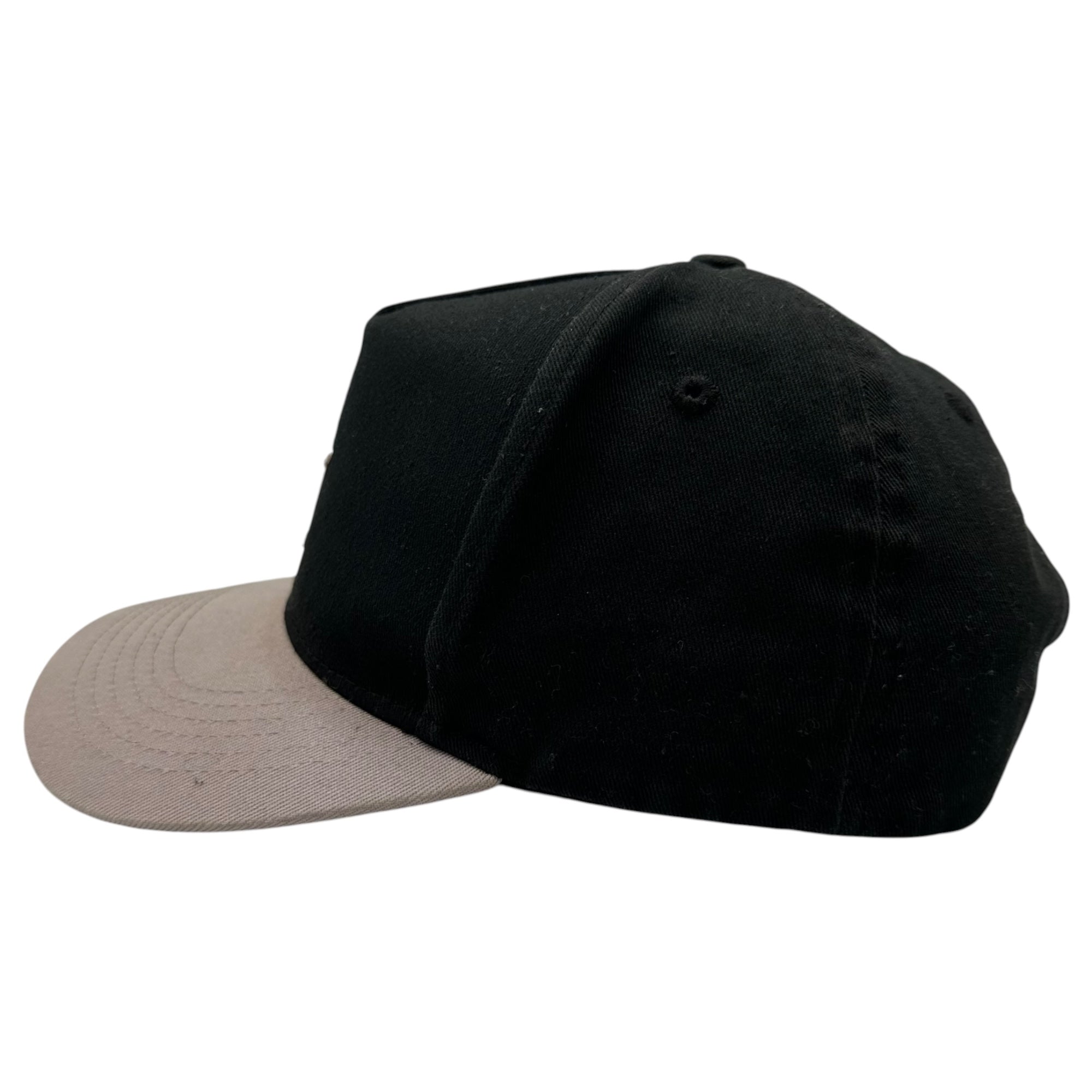 ASKYURSELF(アスクユアセルフ) Embroidered Baseball Cap 刺繍 ベースボール キャップ ブラック×グレー