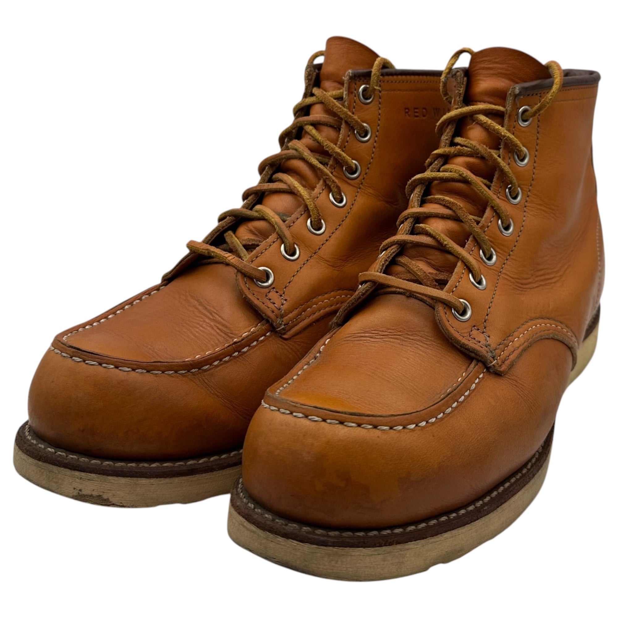 REDWING(レッドウィング) Irish Setter 6" Moc-Toe  アイリッシュセッター 6インチ モックトゥ ゴールド ラセット ブーツ 9875 9E(27cm) ライトブラウン ワーク 犬タグ 復刻 2014年製造