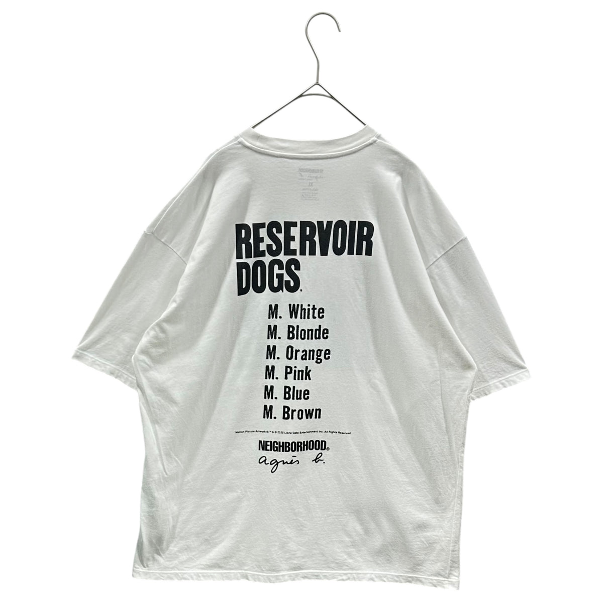 NEIGHBORHOOD×agnes b.(ネイバーフッド×アニエスベー) 2026SS RESERVOIR DOGS / C-TEE . SS 半袖 Tシャツ EDK6SFK6 XL ホワイト