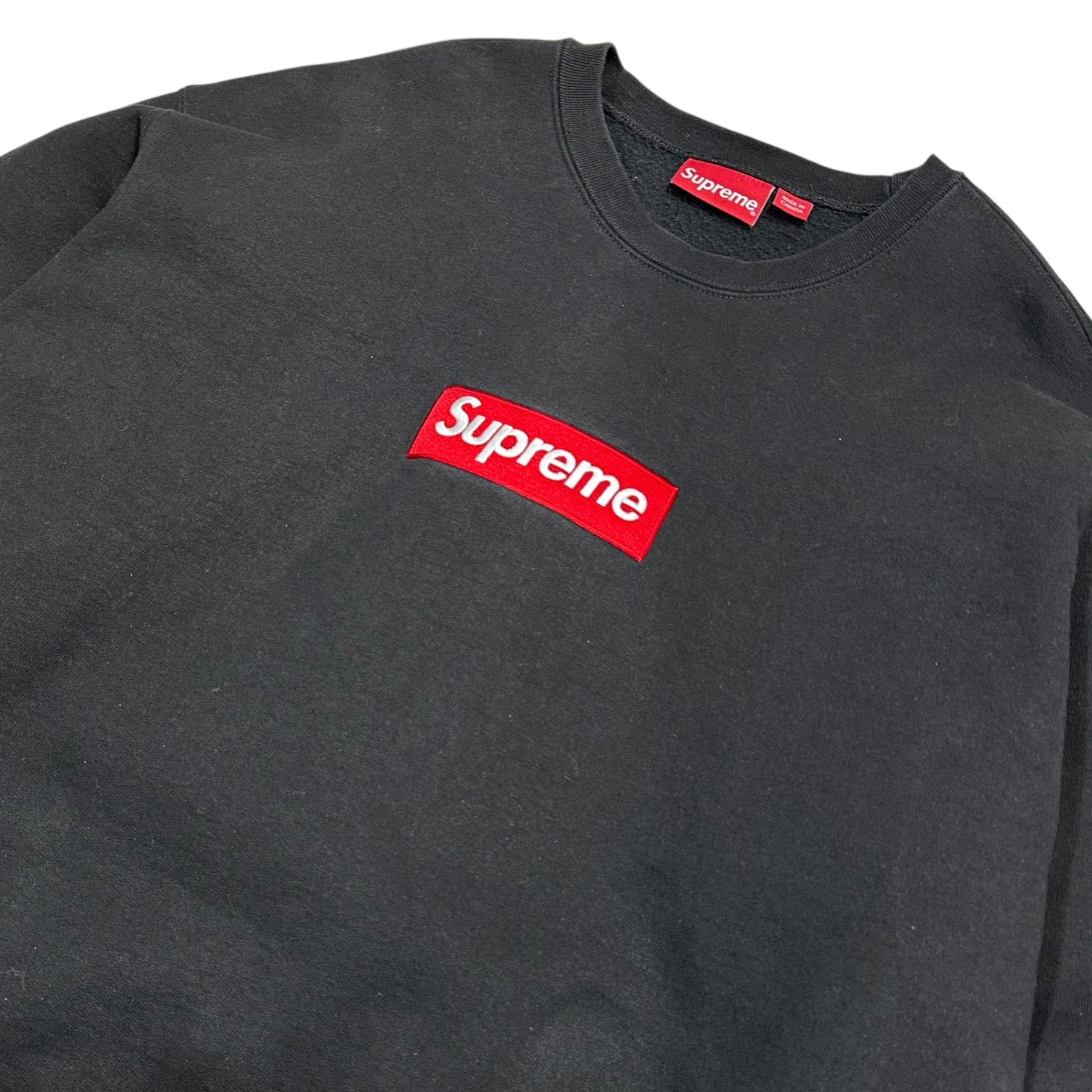 SUPREME(シュプリーム) 22AW Box Logo Crewneck Black ボックスロゴ クルーネック スウェット L ブラック×レッド 22FW