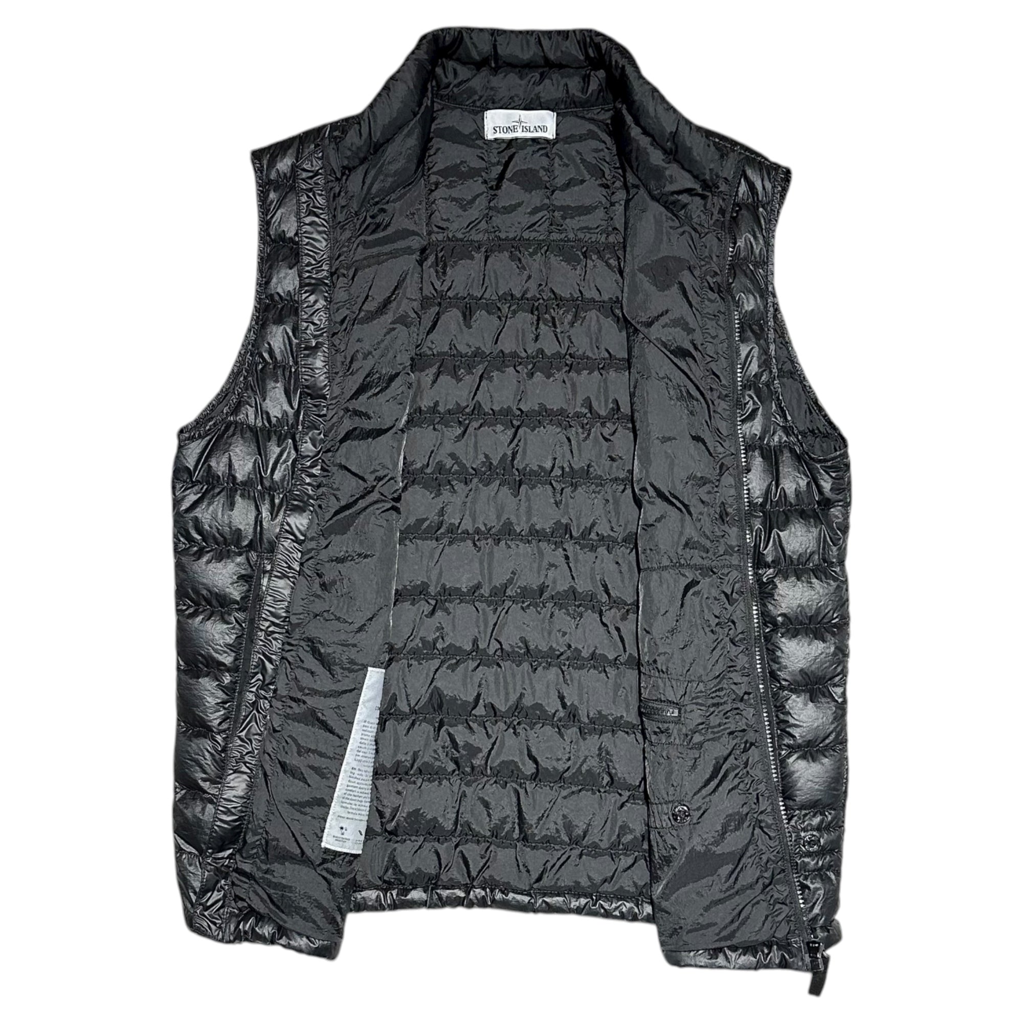 STONE ISLAND(ストーンアイランド) 16SS Garment Dyed Down Gilet ガーメント ダイ ダウン ベスト 6415G0124 Xl ブラック ジレ