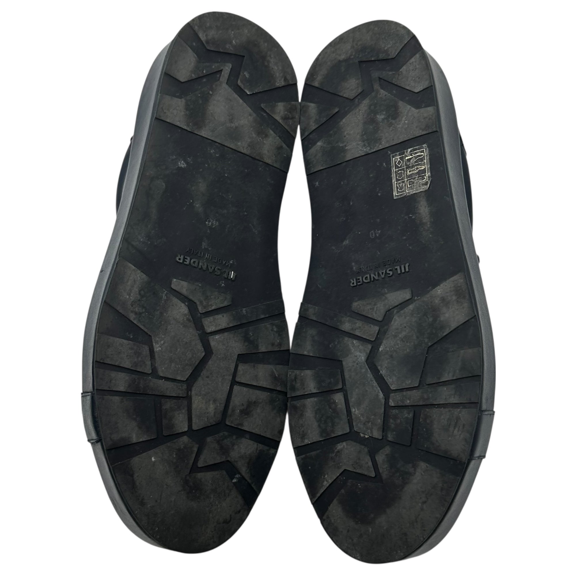 JIL SANDER(ジルサンダー) Leather Low-Cut Sneakers レザー ローカット スニーカー 40(26cm程度) ネイビー