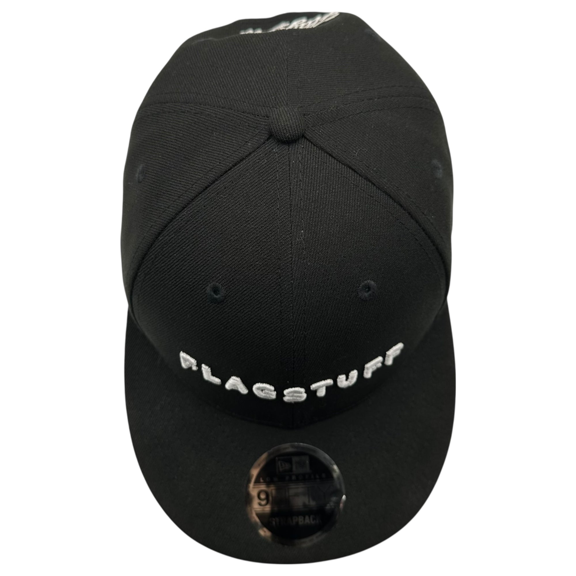 FLAGSTUFF(フラグスタフ) Logo Cap ロゴ キャップ ブラック×ホワイト