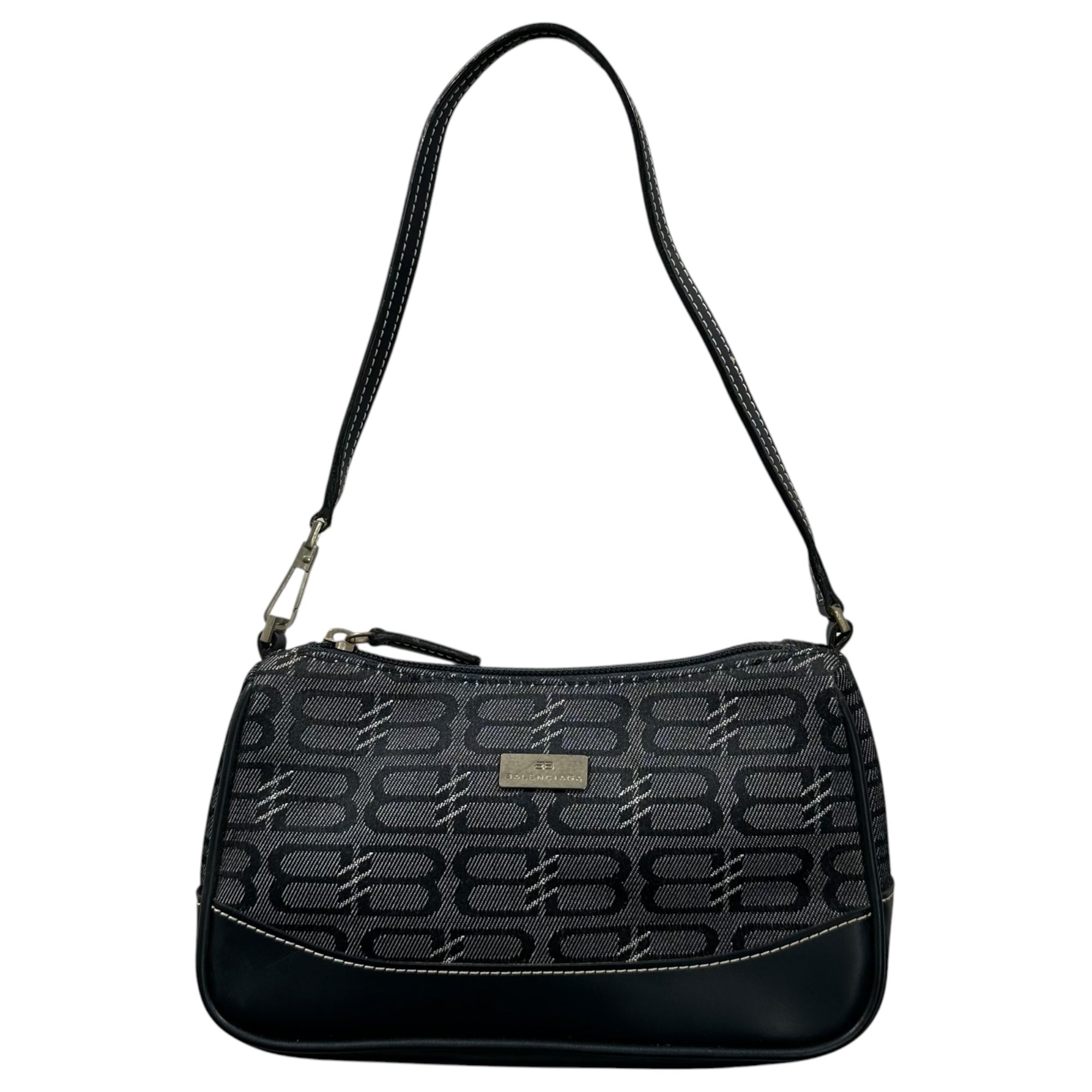 バレンシアガセミショルダー　アクセサリーポーチBBロゴ BALENCIAGA(バレンシアガ) BB Monogram Accessory Pouch BB モノグラム