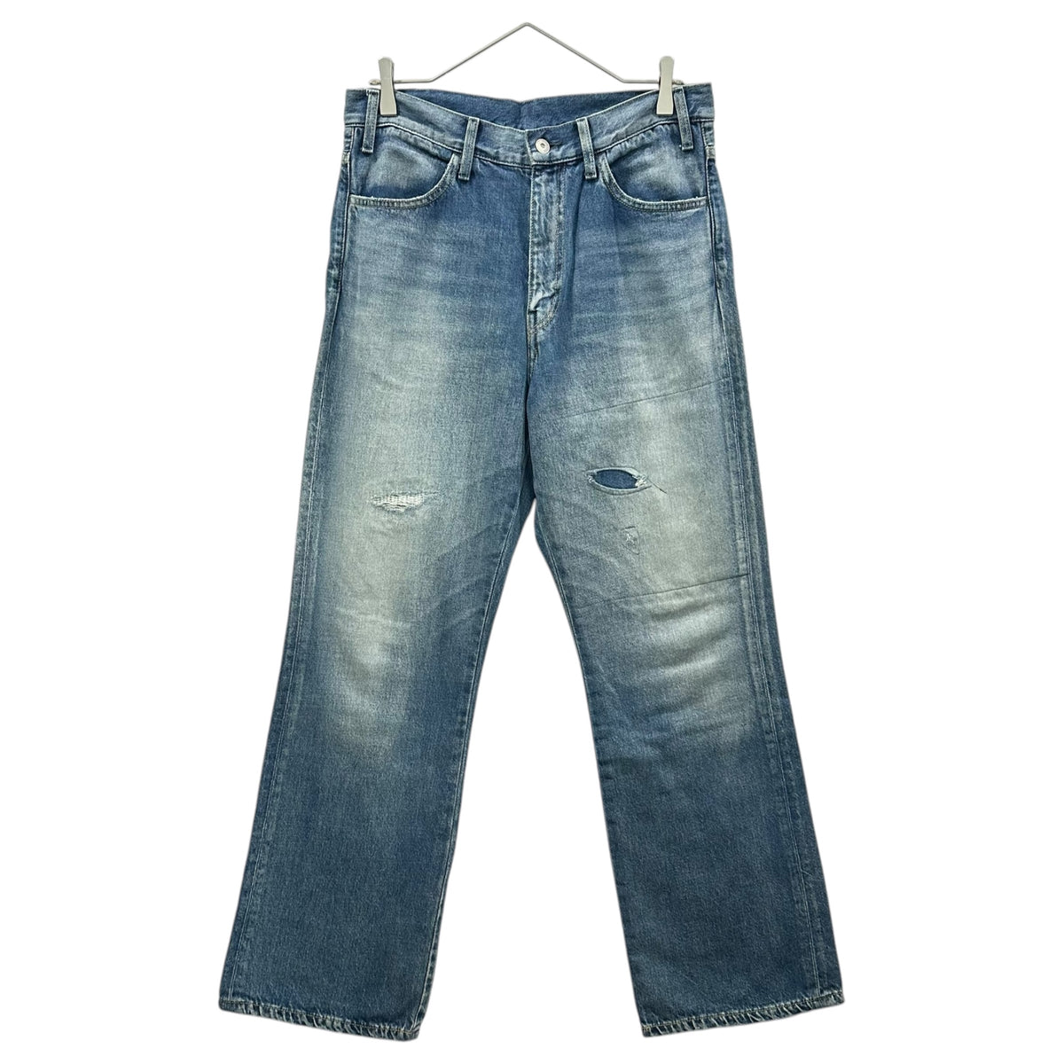MAATEE & SONS(マーティーアンドサンズ) 2025AW FLARE DENIM repair フレア デニム リペア MT5303-0222 1 インディゴ パンツ ヴィンテージ加工