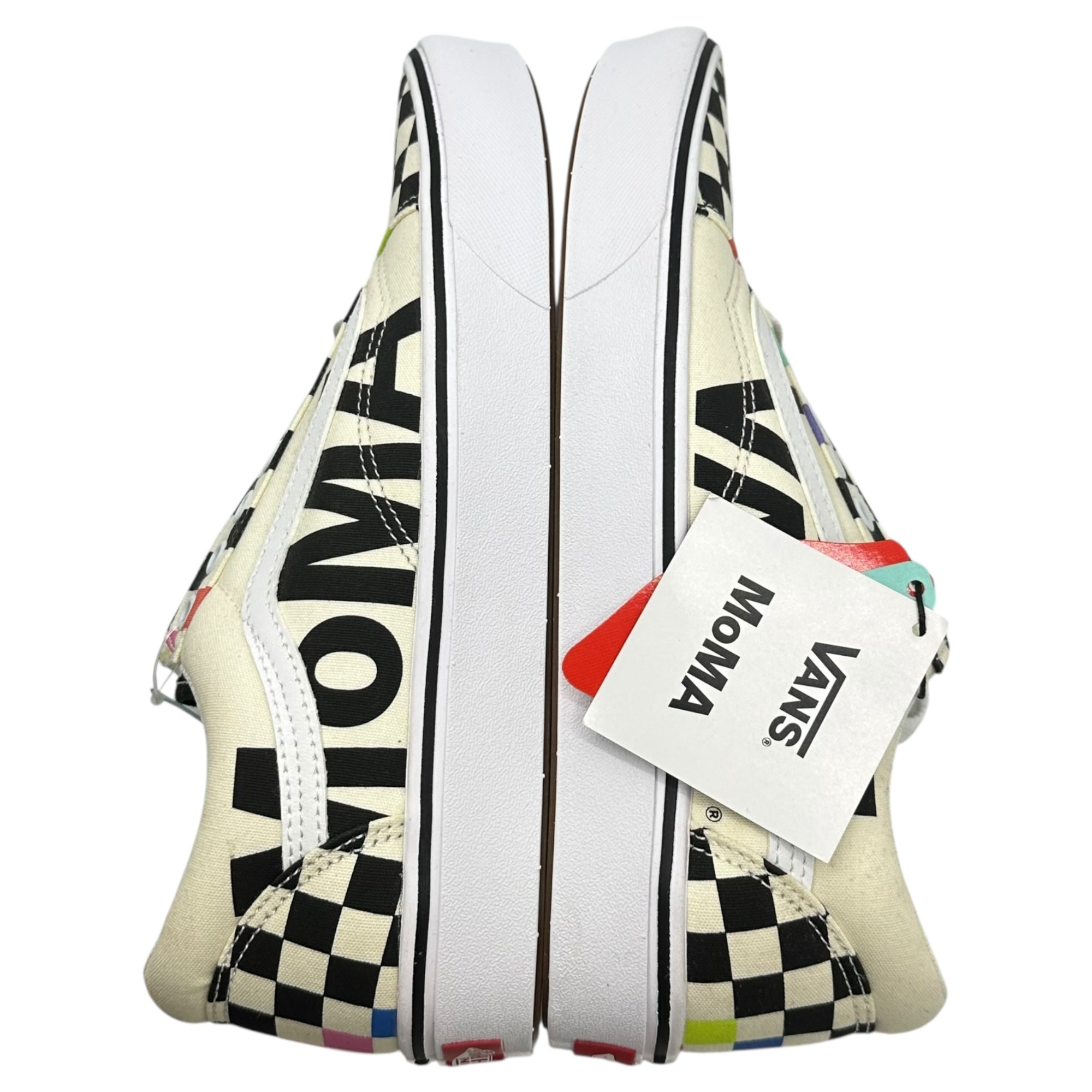 VANS×MoMA(バンズ×モマ) MoMA-Branded Styles COMFYCUSH Old School オールド スクール 721356 27.5cm ホワイト ローカット スニーカー コラボ