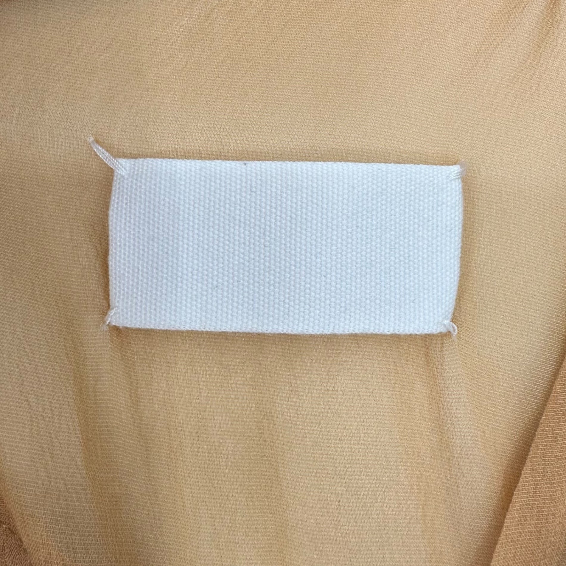MAISON MARGIELA(メゾンマルジェラ) 21SS Co-Ed Tailored Sleeve Sheer Frill Dress テーラード スリーブ シアー フリル ドレス 表記無(40程度) ベージュ×ネイビー 白タグ