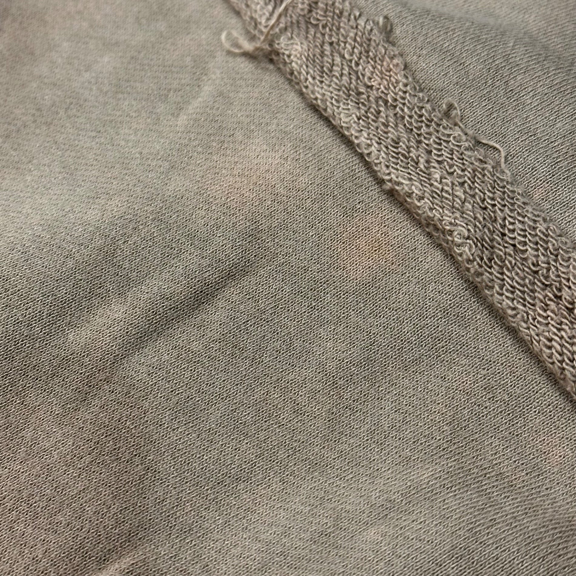 LIMI feu(リミフゥ) 00'S Distressed Sweatshirt Wrap Wide Shorts ダメージ加工 スウェット ラップ ワイド ショーツ LY-T33-036 S ベージュ 男性着用可能