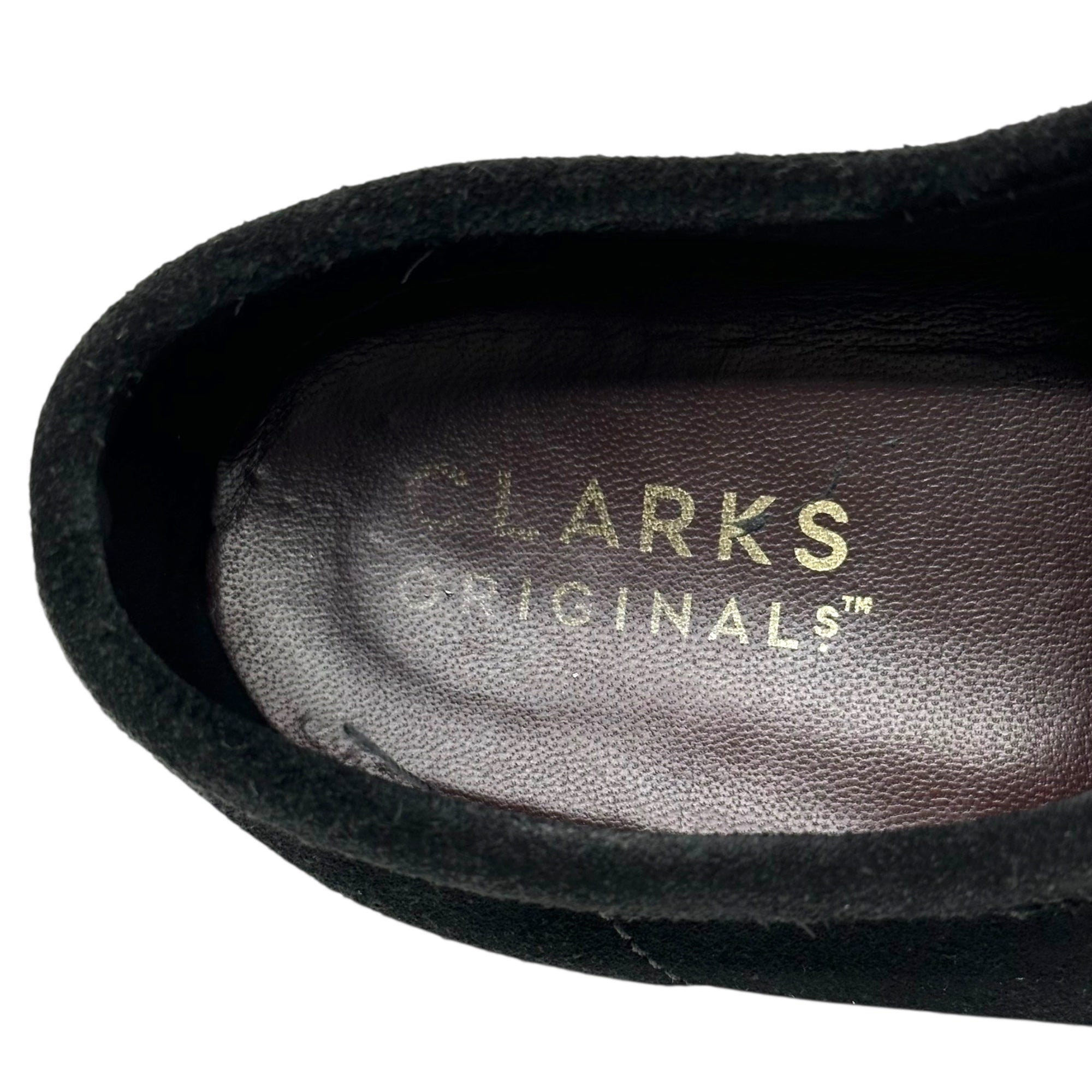 clarks(クラークス) WALLABEE ワラビー モカシン シューズ 261555197070 US8(26cm) ブラック スウェード レザー
