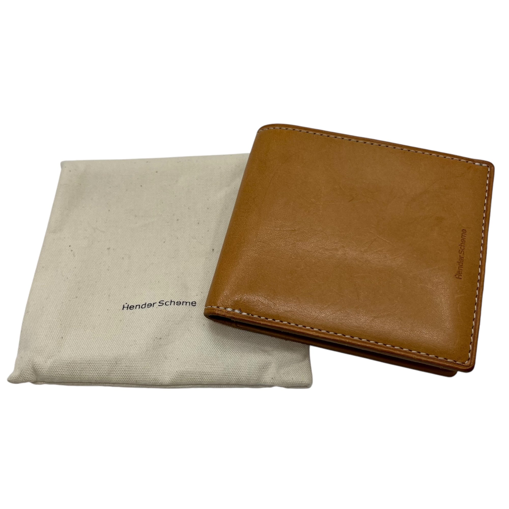 Hender Scheme(エンダースキーマ) half folded wallet 2つ折り レザー ウォレット ナチュラル ヌメ革 財布