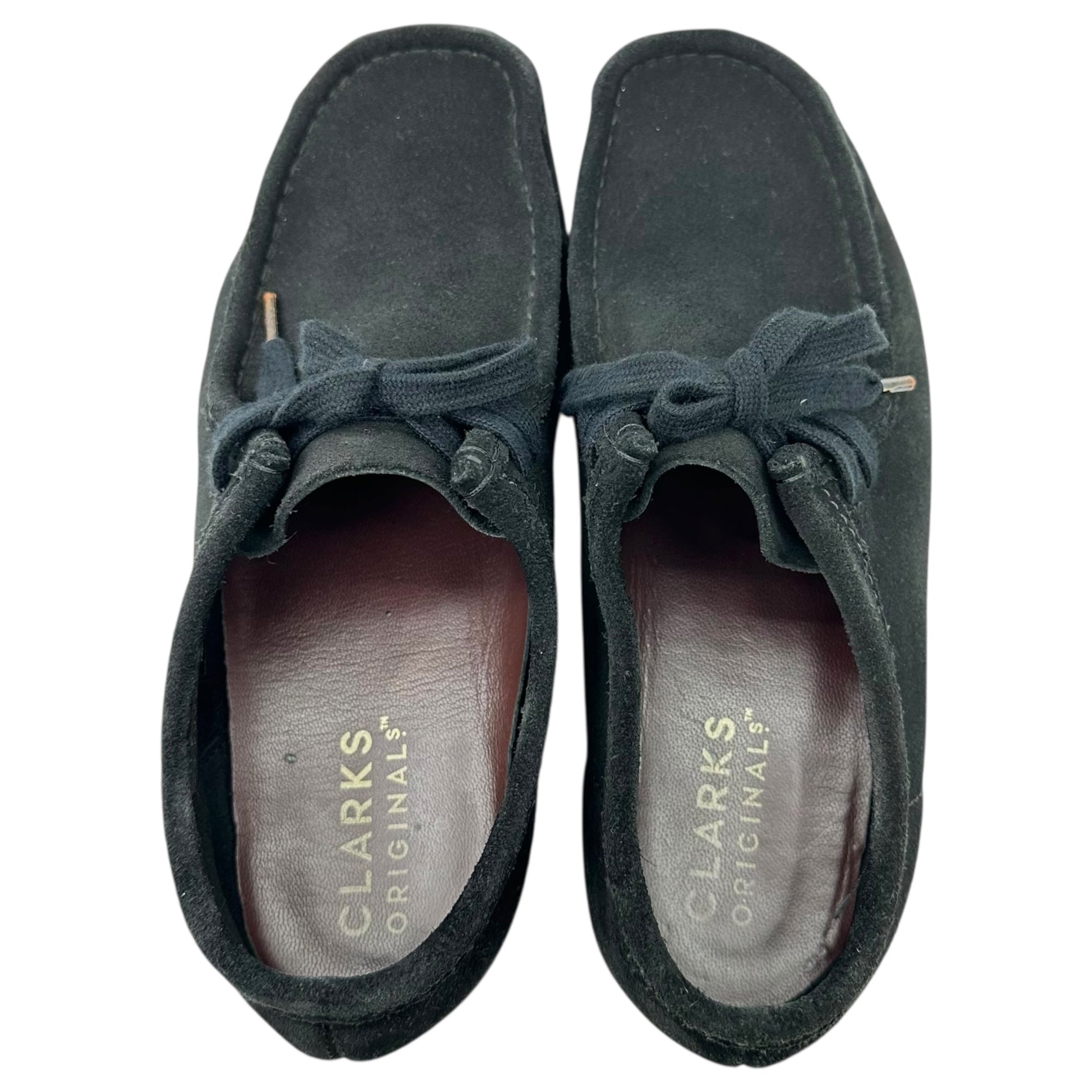 clarks(クラークス) WALLABEE ワラビー モカシン シューズ 261555197070 US8(26cm) ブラック スウェード レザー