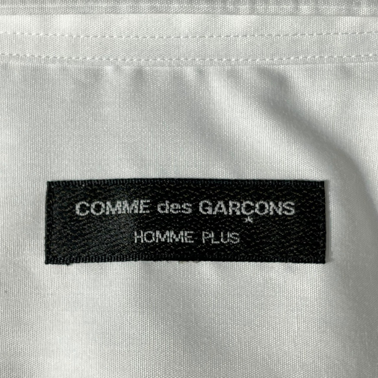 COMME des GARCONS HOMME PLUS(コムデギャルソンオムプリュス) Ruffle inside-out long sleeve shirt 裏フリル インサイドアウト 長袖シャツ FREE ホワイト